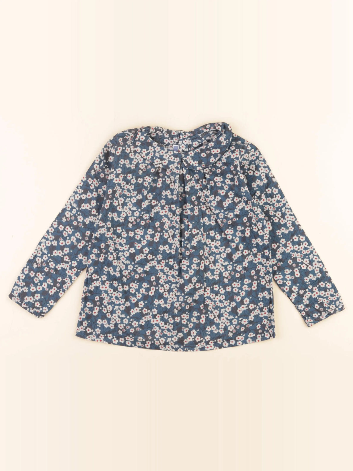 Jacadi - blouse liberty bleu - 5 ans