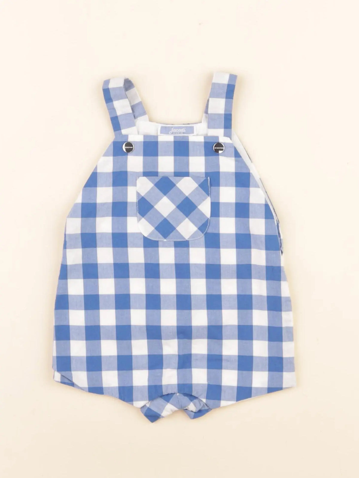 Jacadi - salopette blanc, bleu - 3 mois