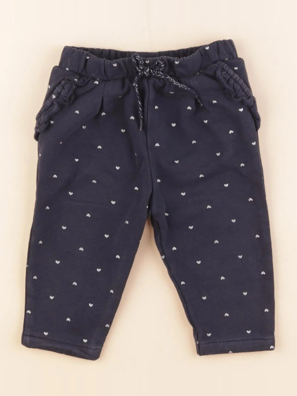 Vertbaudet - jogging bleu, argent - 12 mois