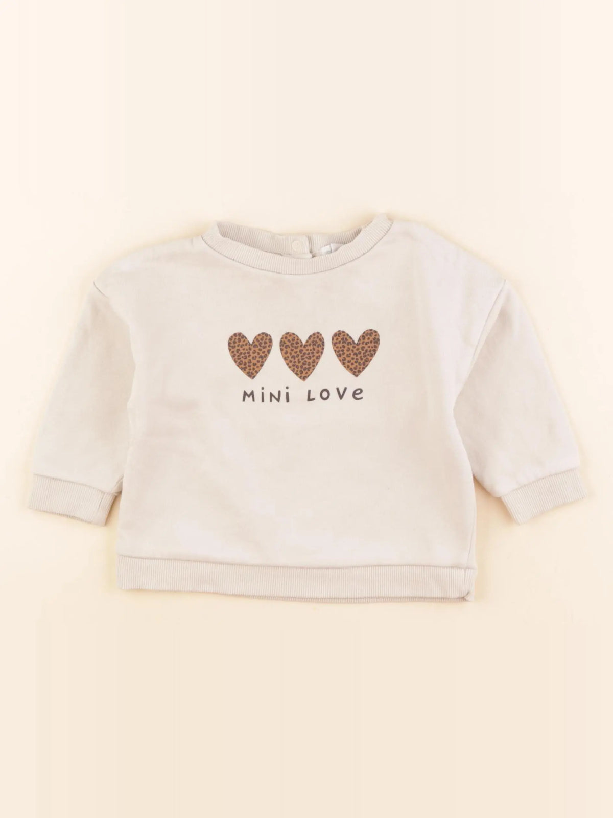 Vertbaudet - sweat marron - 12 mois