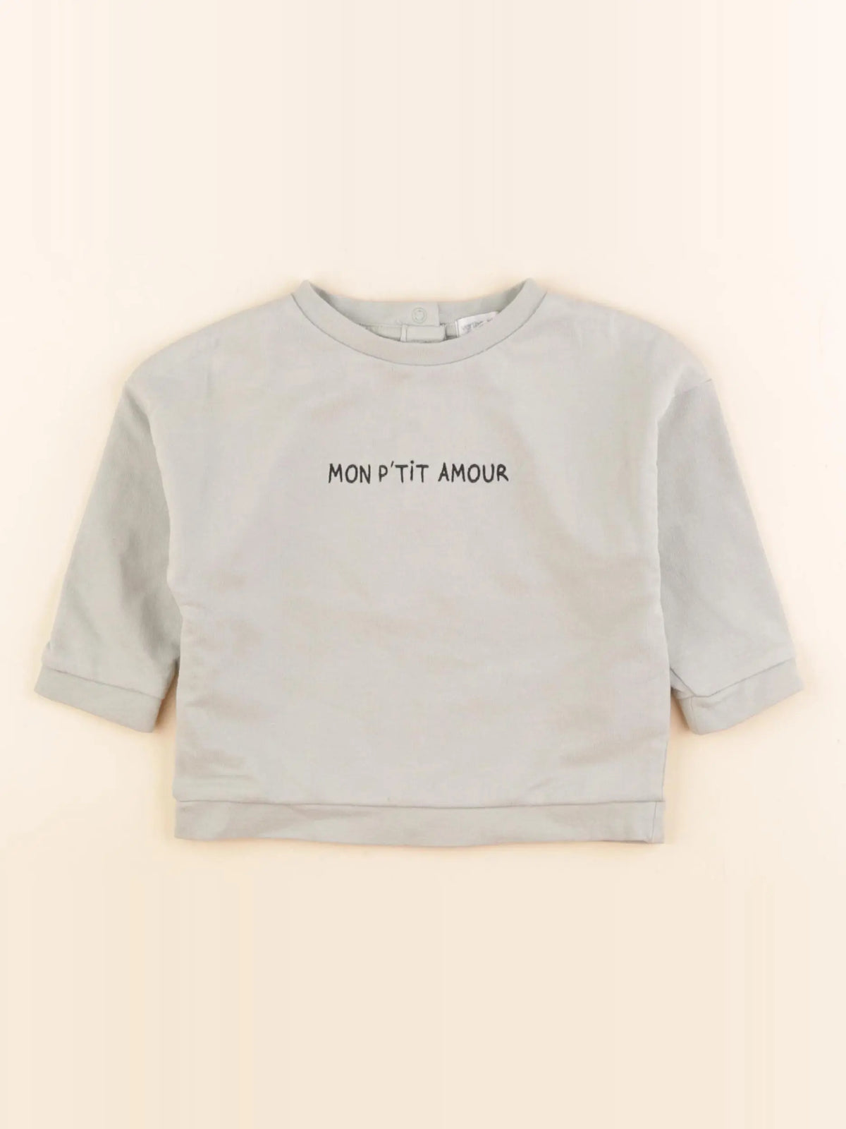 Vertbaudet - sweat vert - 12 mois