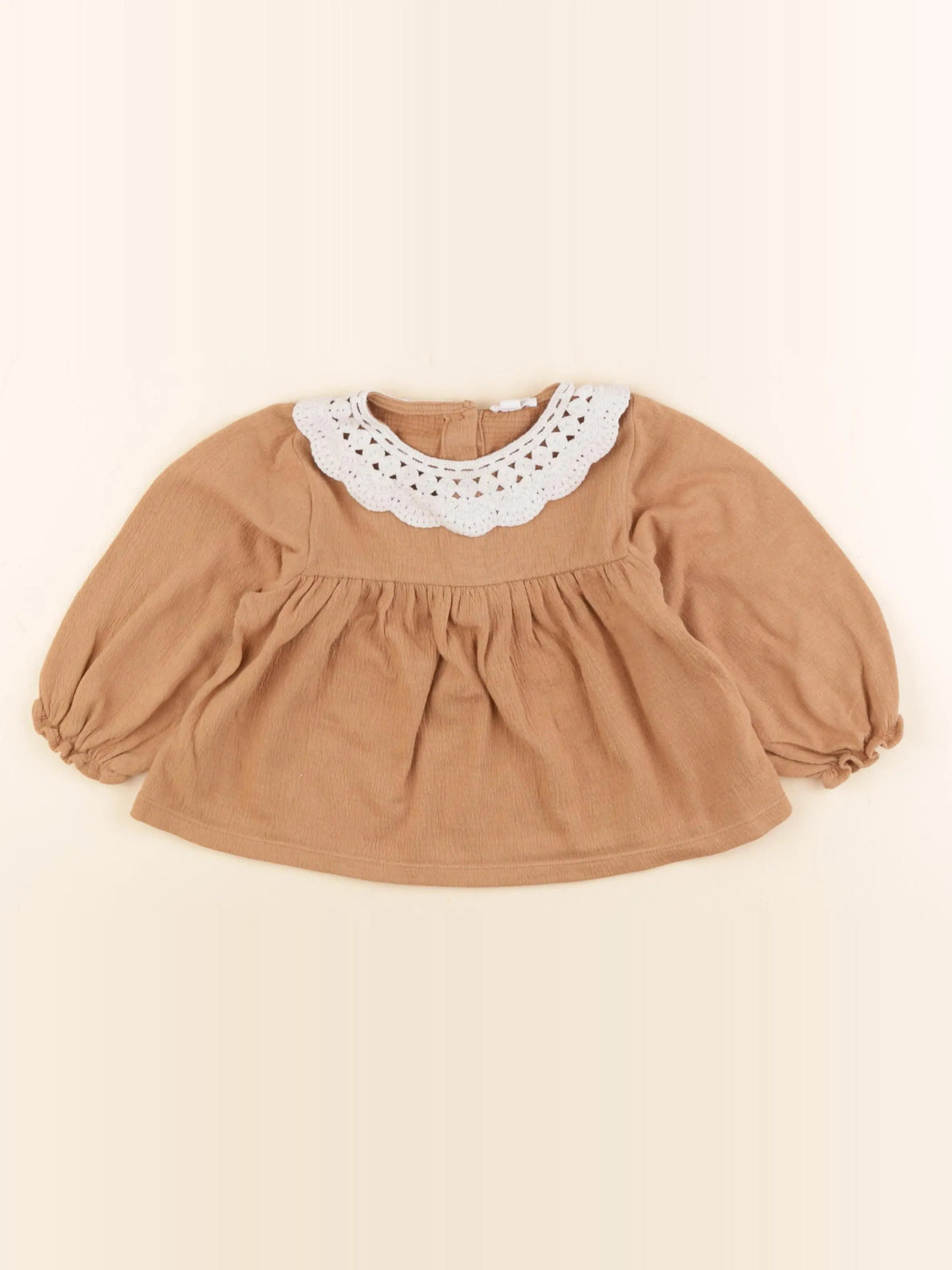 Vertbaudet - blouse marron - 18 mois