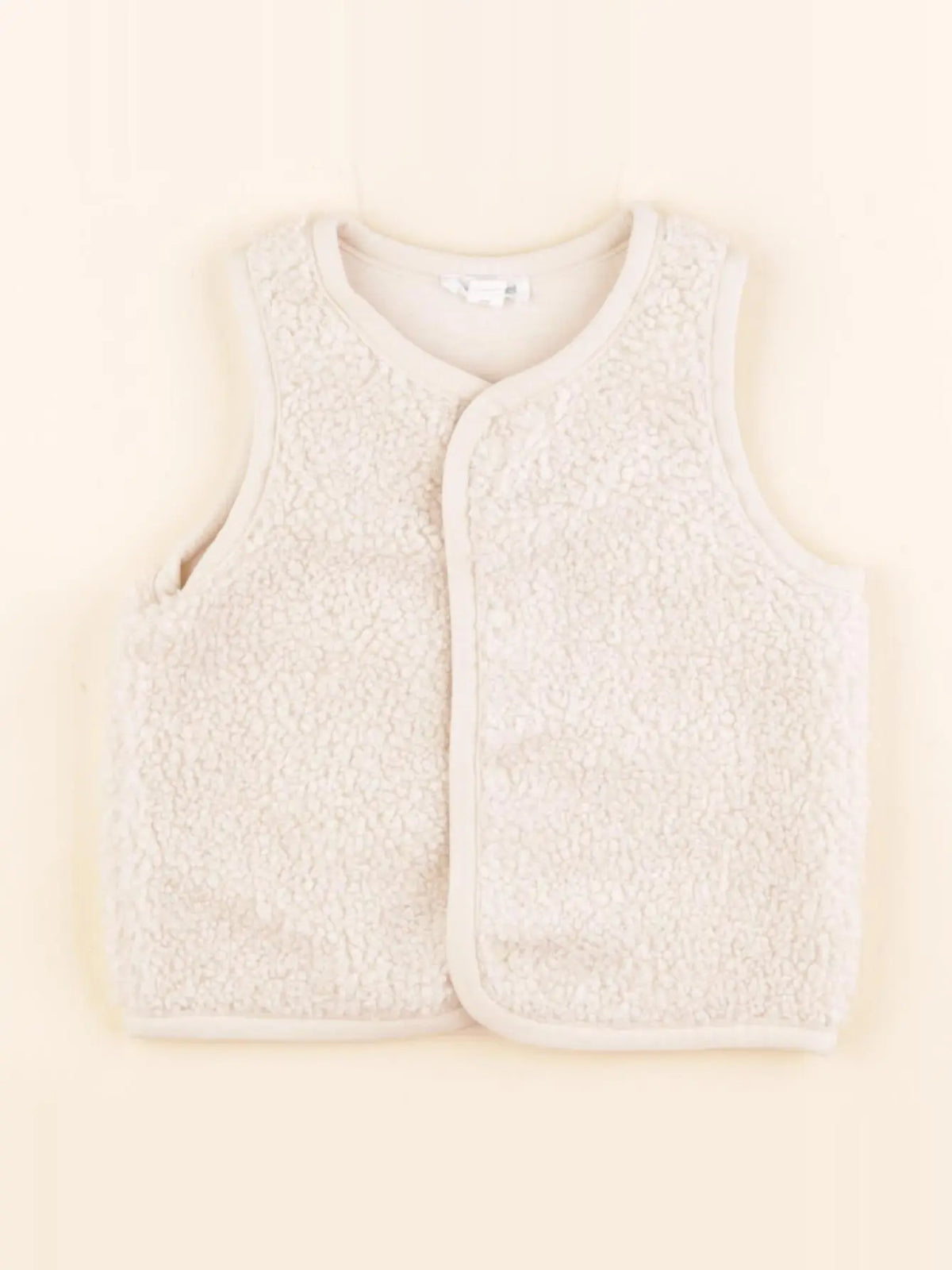 Vertbaudet - gilet beige - 9 mois