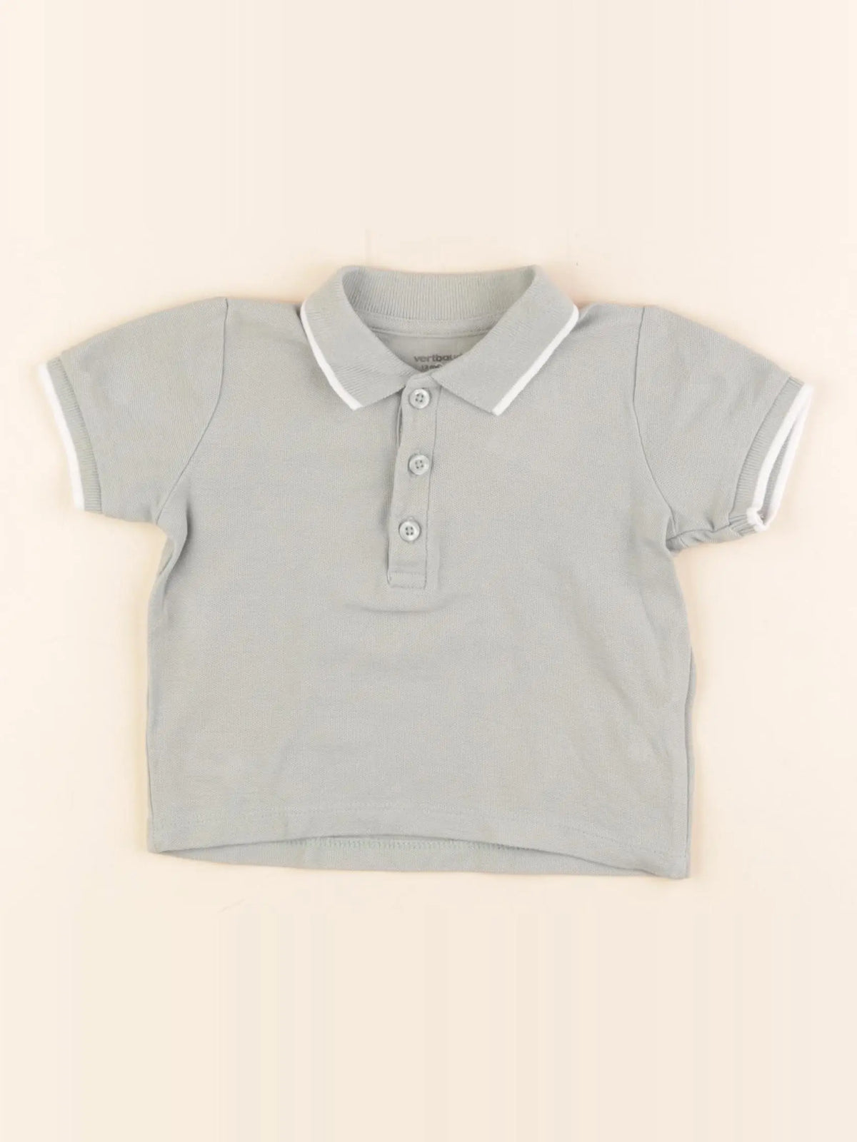 Vertbaudet - polo vert - 12 mois