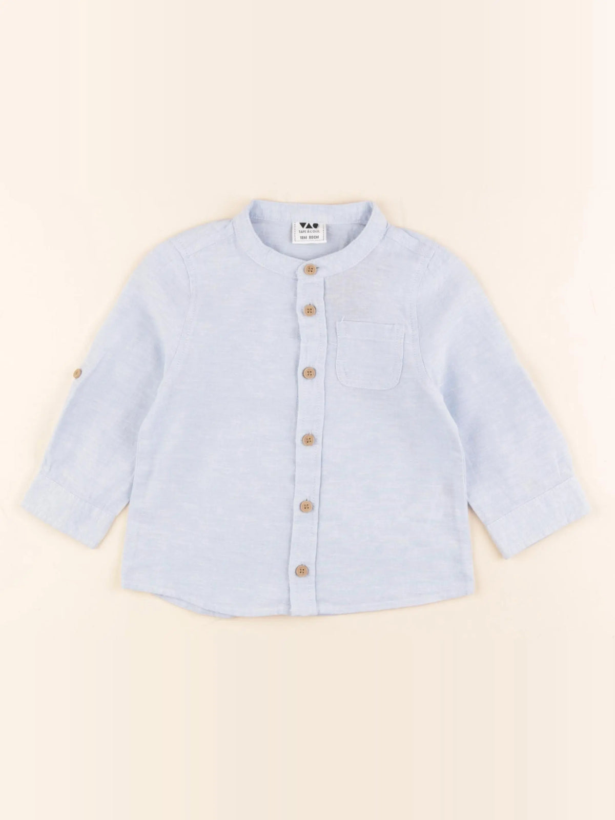 Tape à l'oeil - chemise bleu - 18 mois