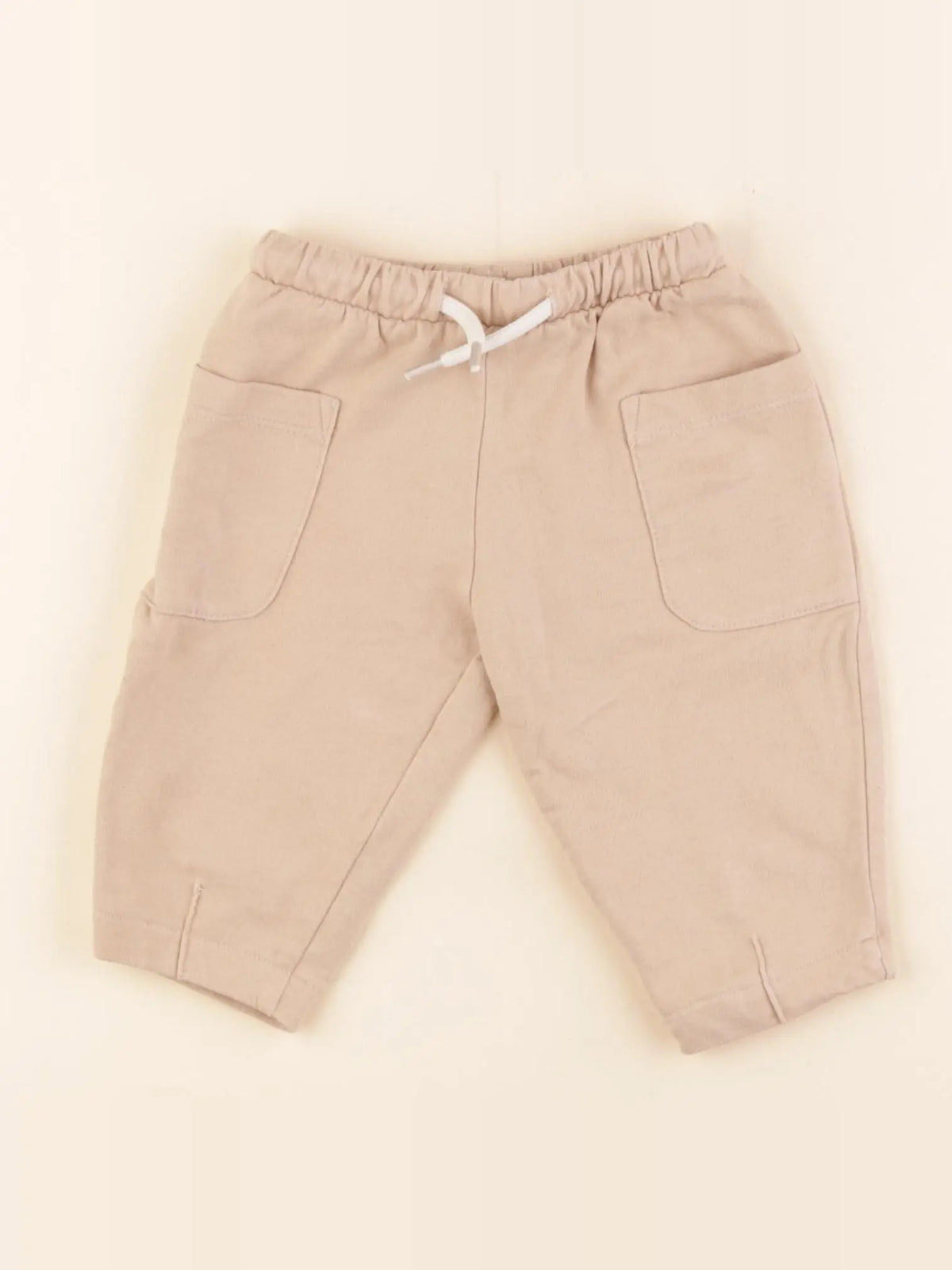 Vertbaudet - pantalon doublé beige - 6 mois