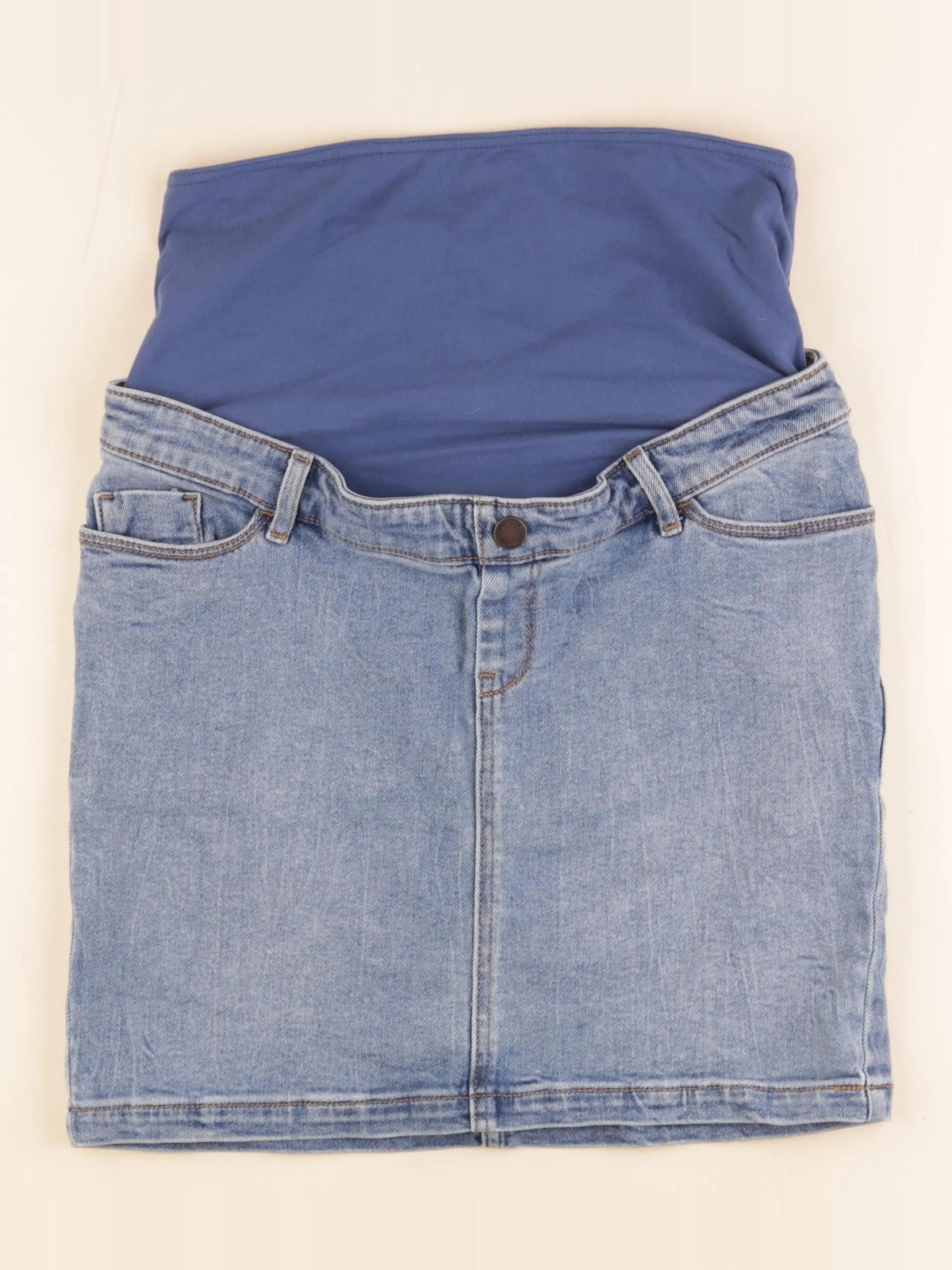 Kiabi - jupe grossesse bleu - 36