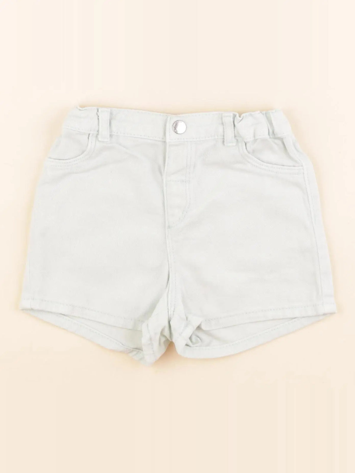 H&M - short vert - 12/18 mois