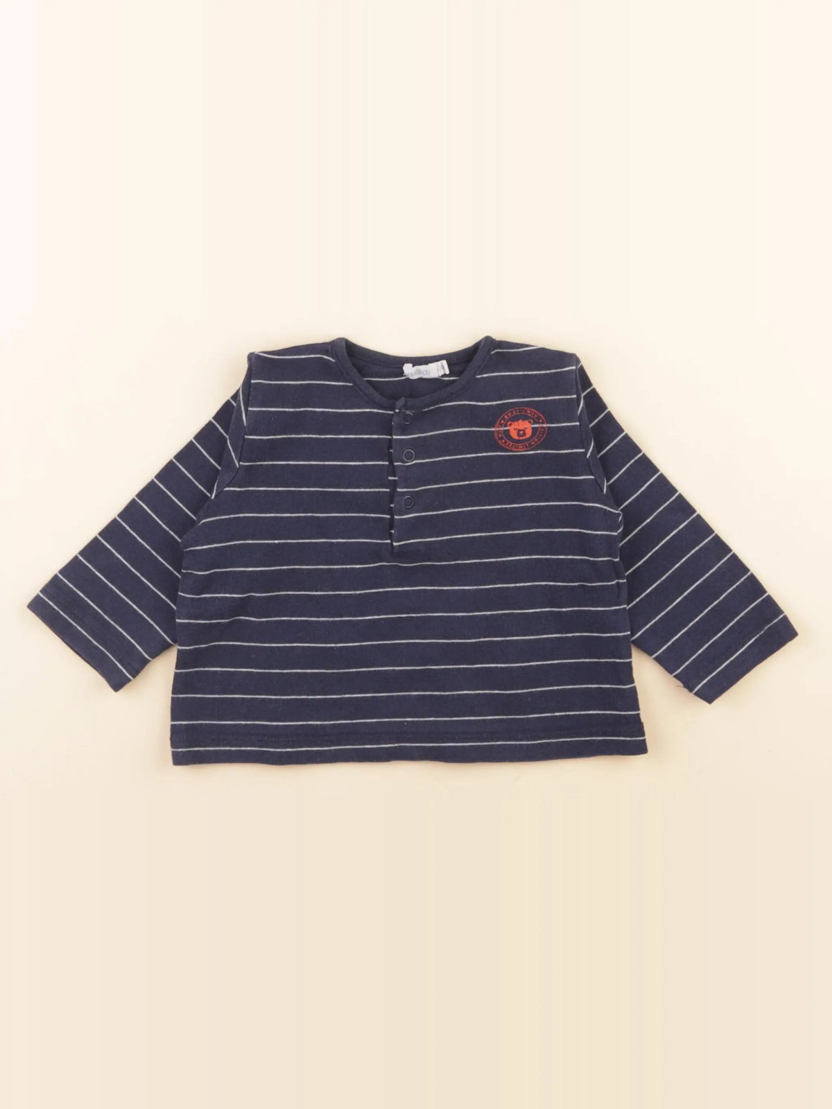 Boutchou - tee-shirt bleu - 12 mois