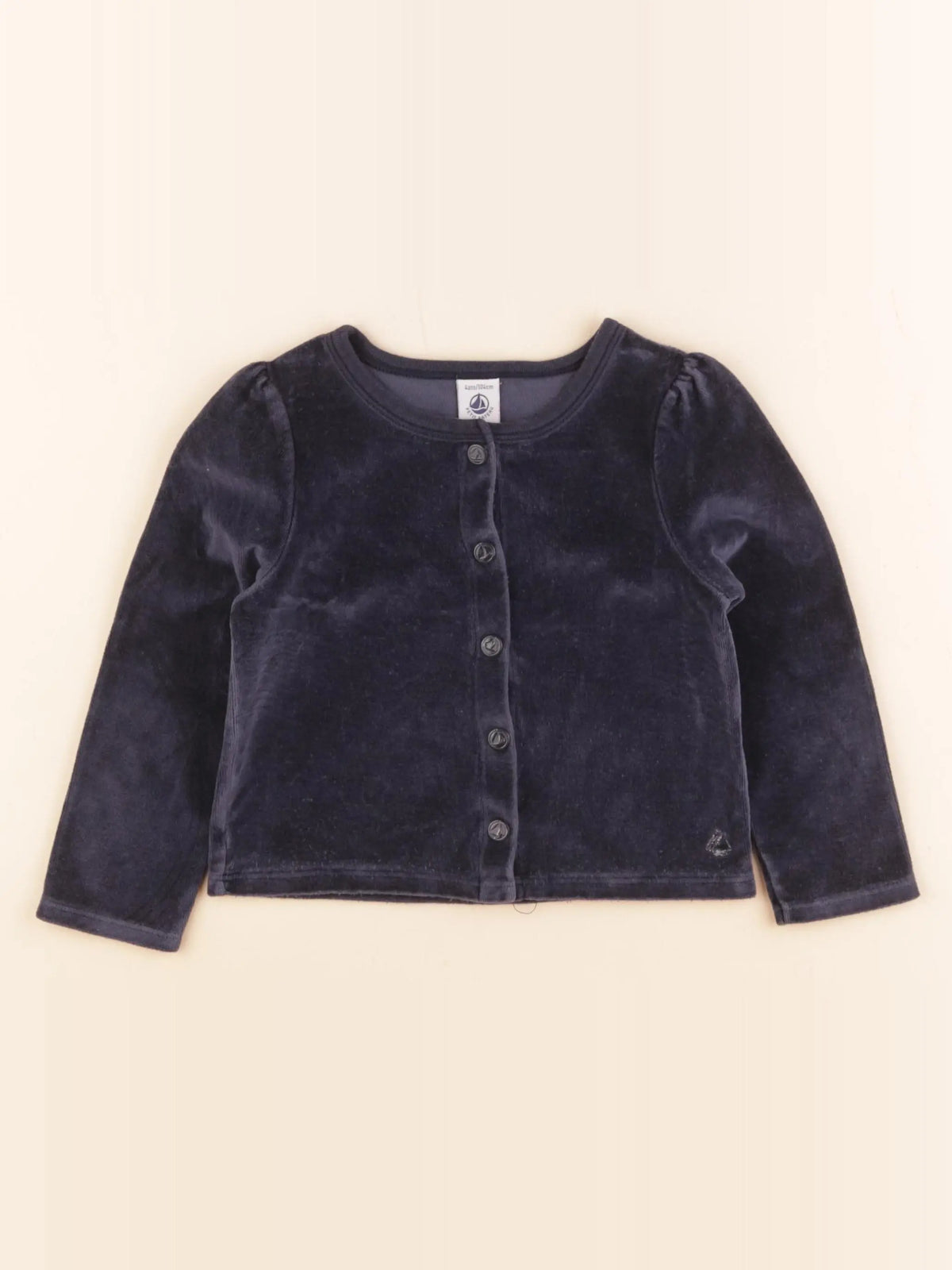 Petit Bateau - gilet bleu - 4 ans