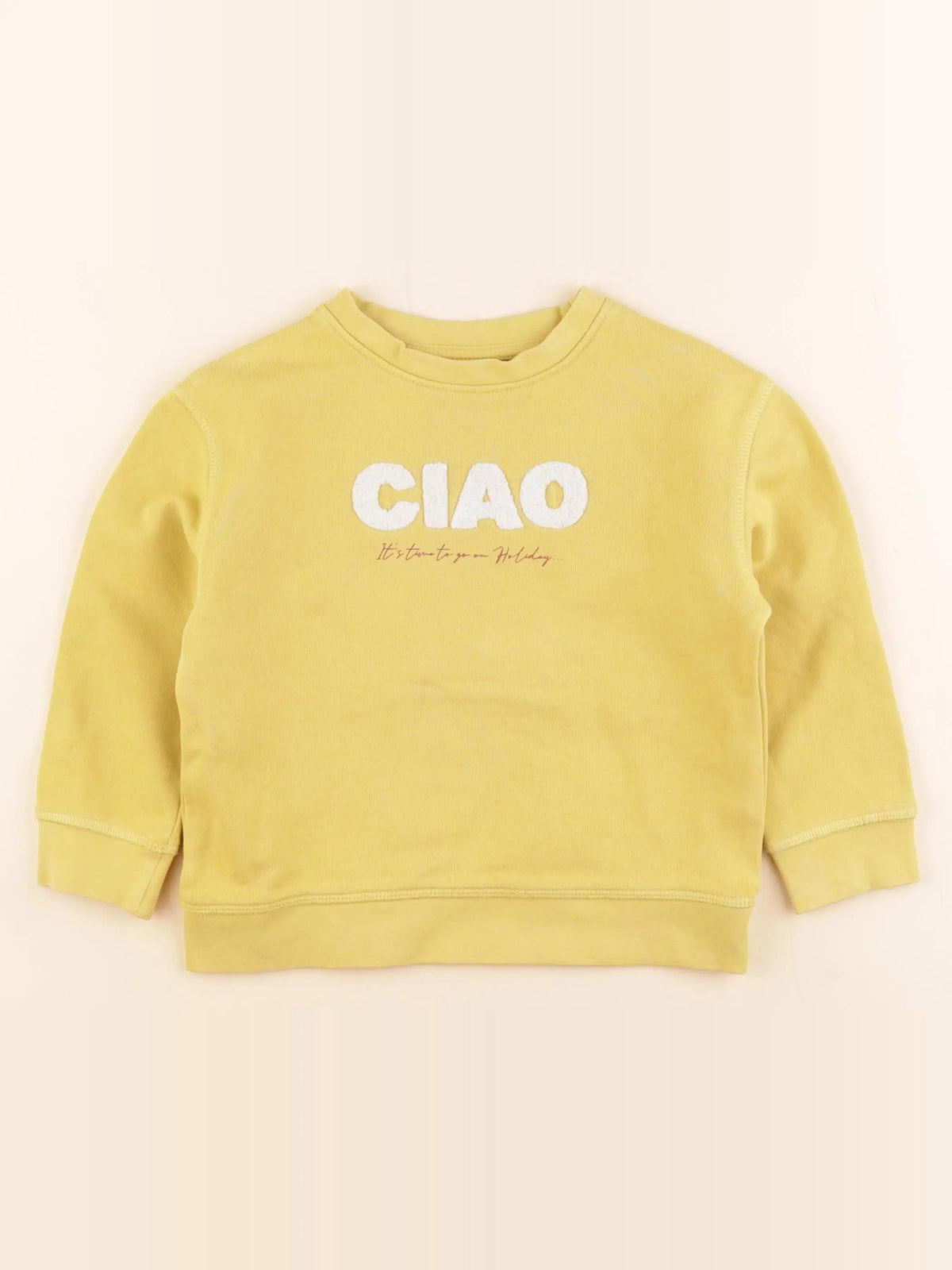 La Redoute - sweat jaune - 4 ans