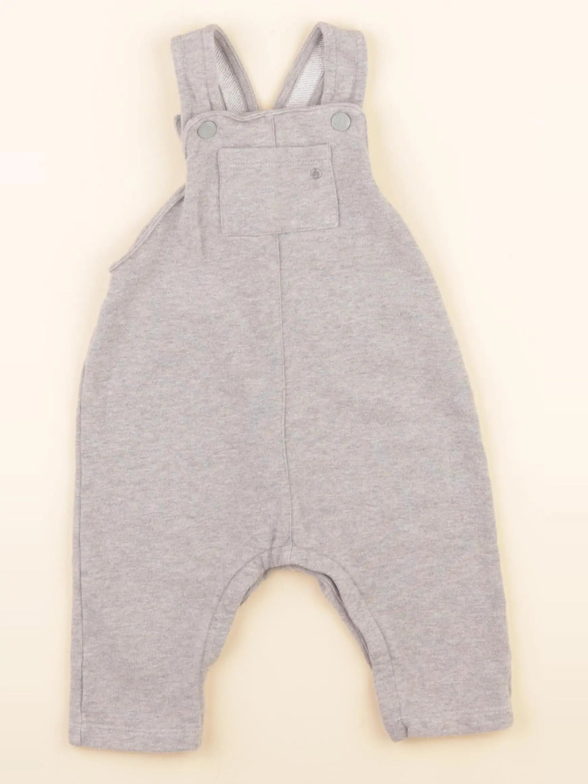 Petit Bateau - salopette gris - 18 mois