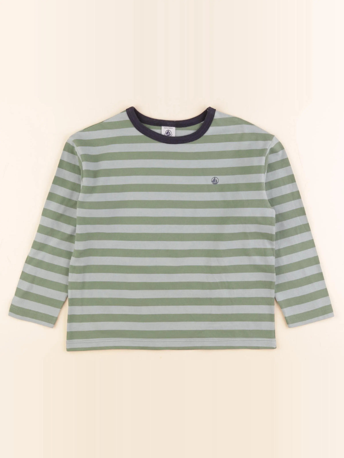 Petit Bateau - tee-shirt vert - 6 ans