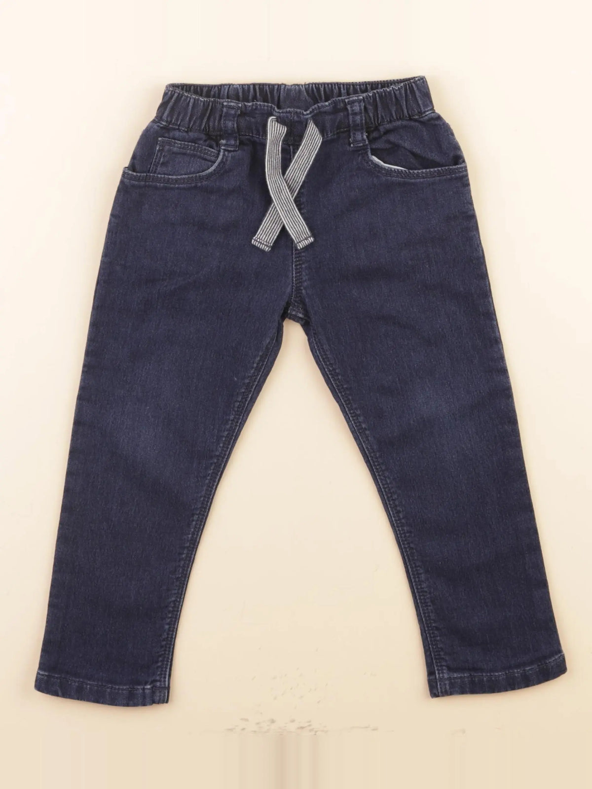 Petit Bateau - pantalon bleu - 24 mois