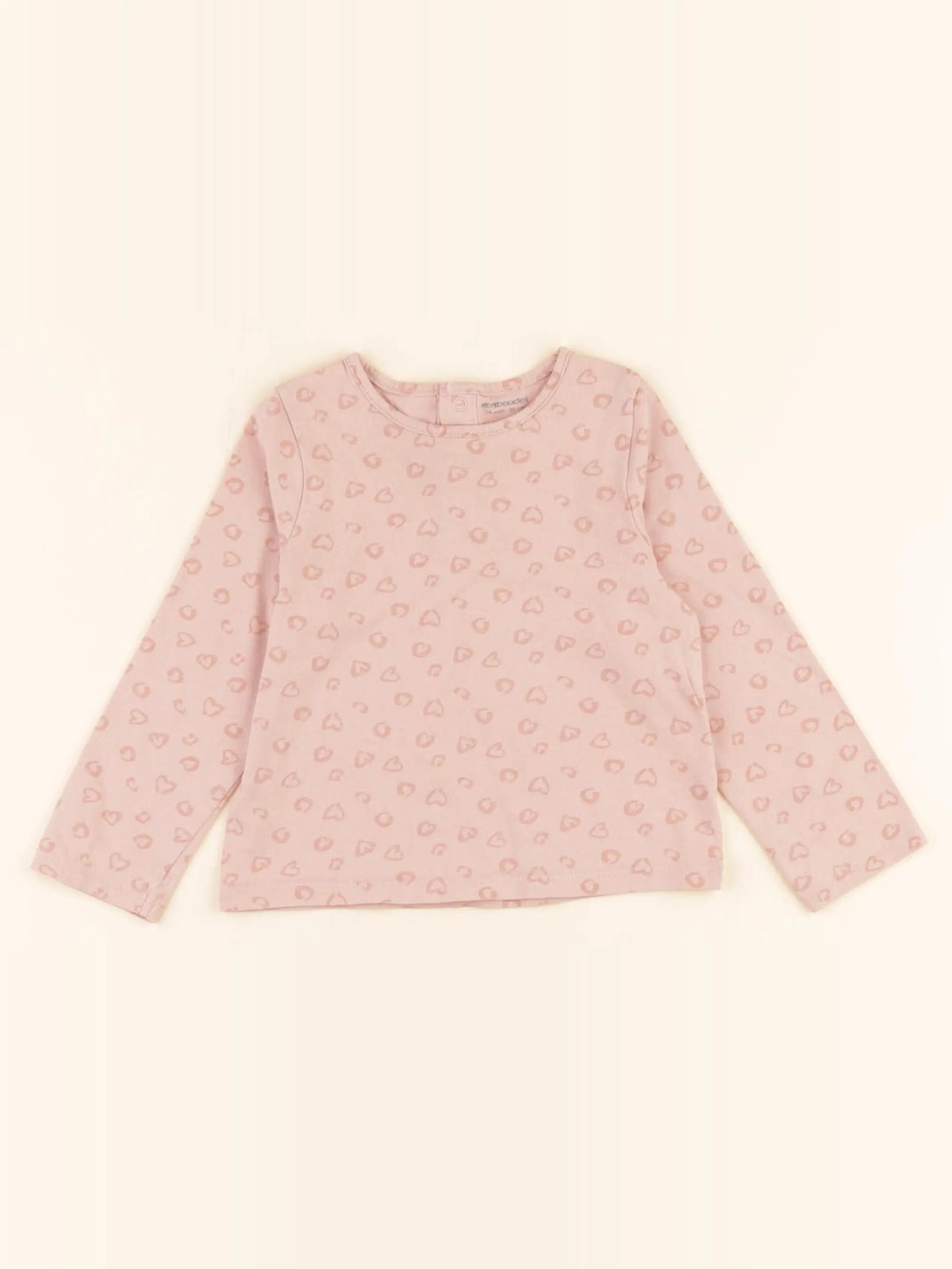 Vertbaudet - tee-shirt rose - 24 mois