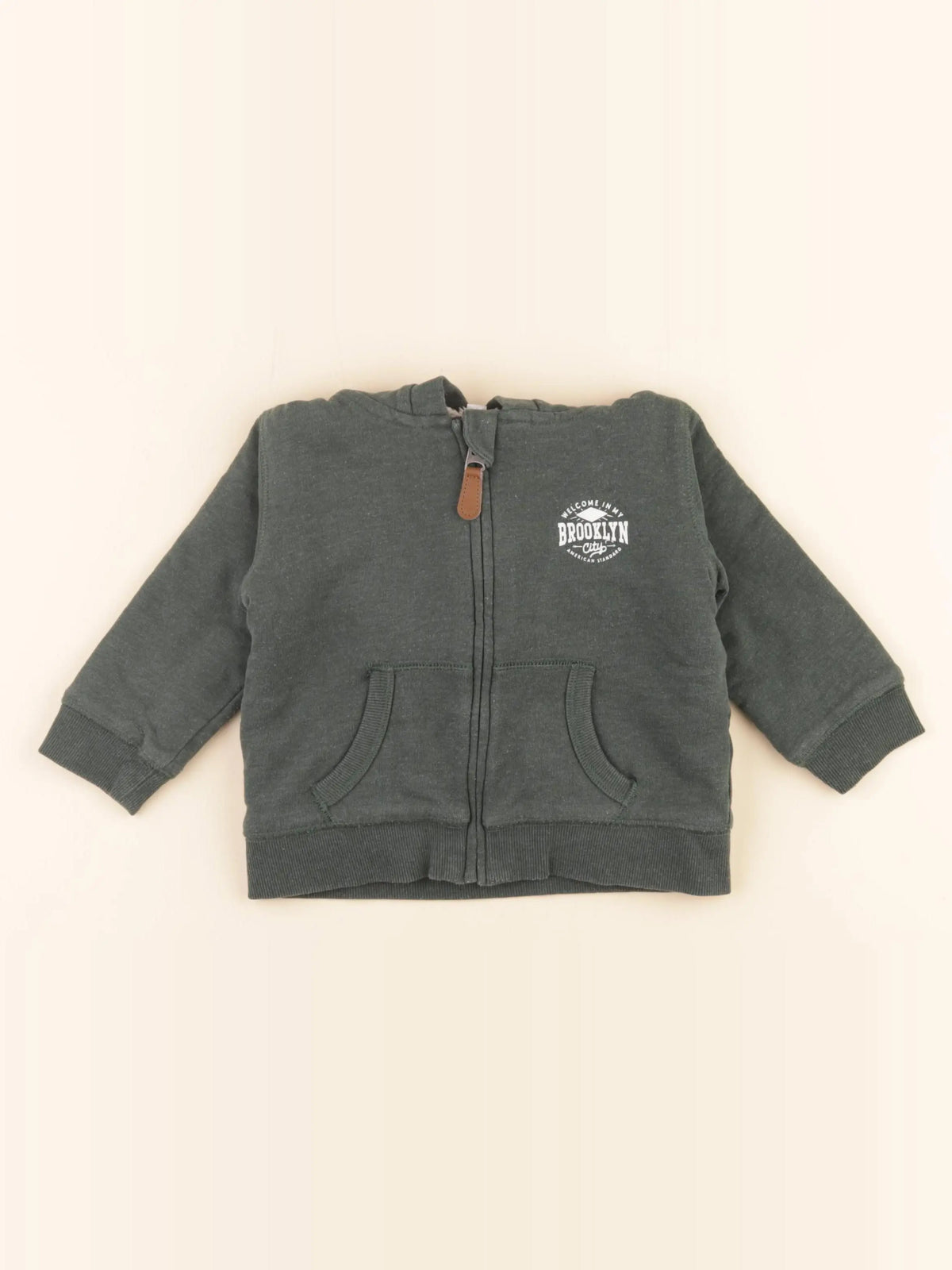 Vertbaudet - sweat vert - 2 ans