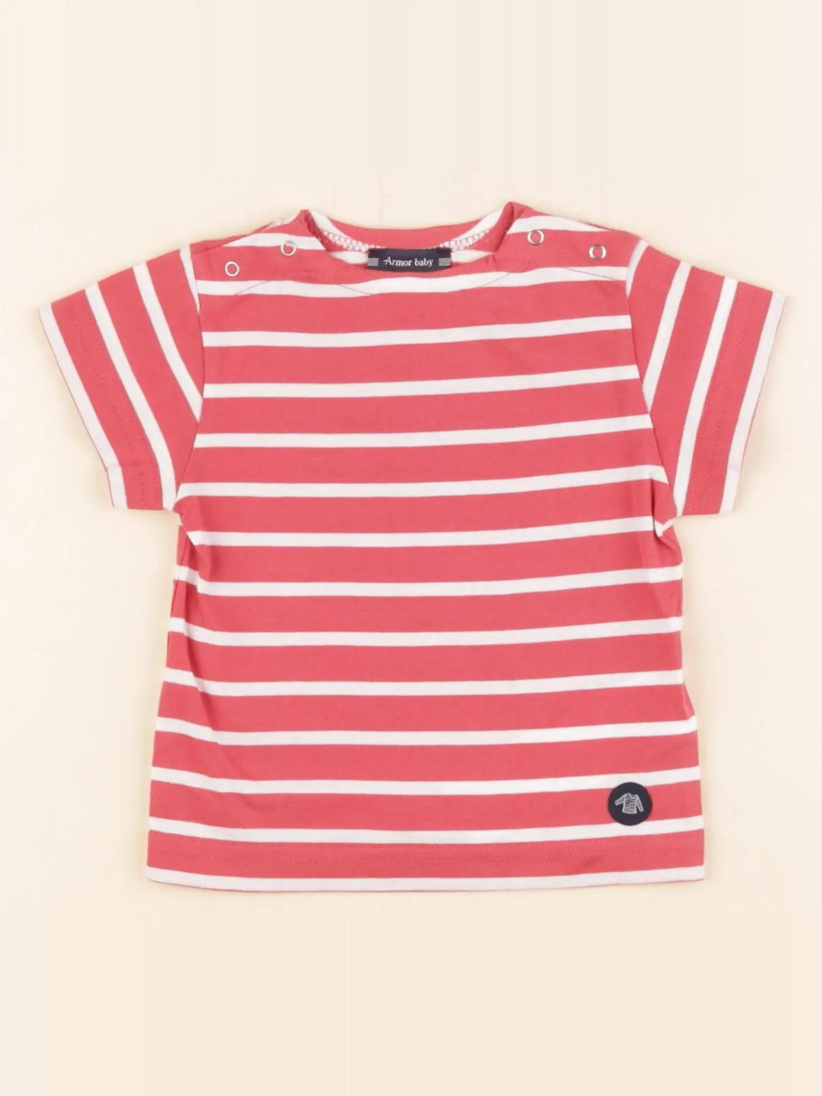 Armor Lux - tee-shirt rose - 6 mois