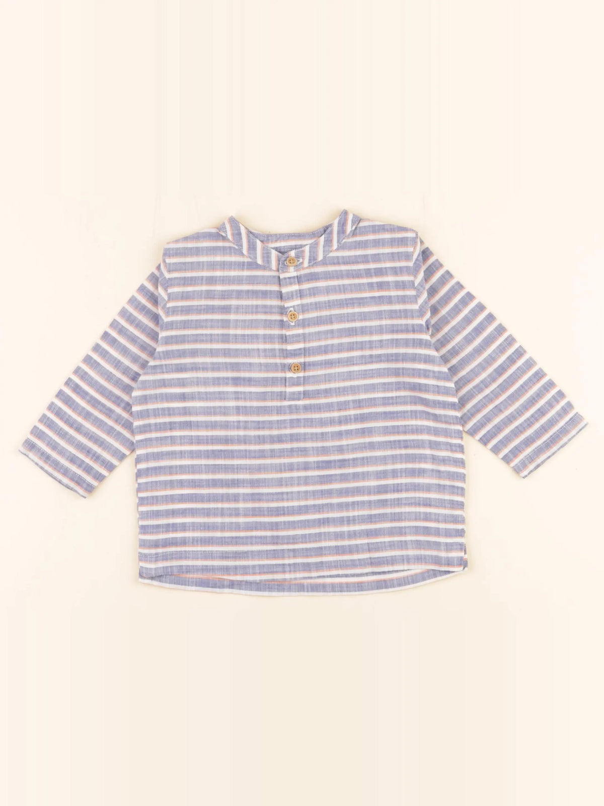 Boutchou - chemise bleu - 12 mois