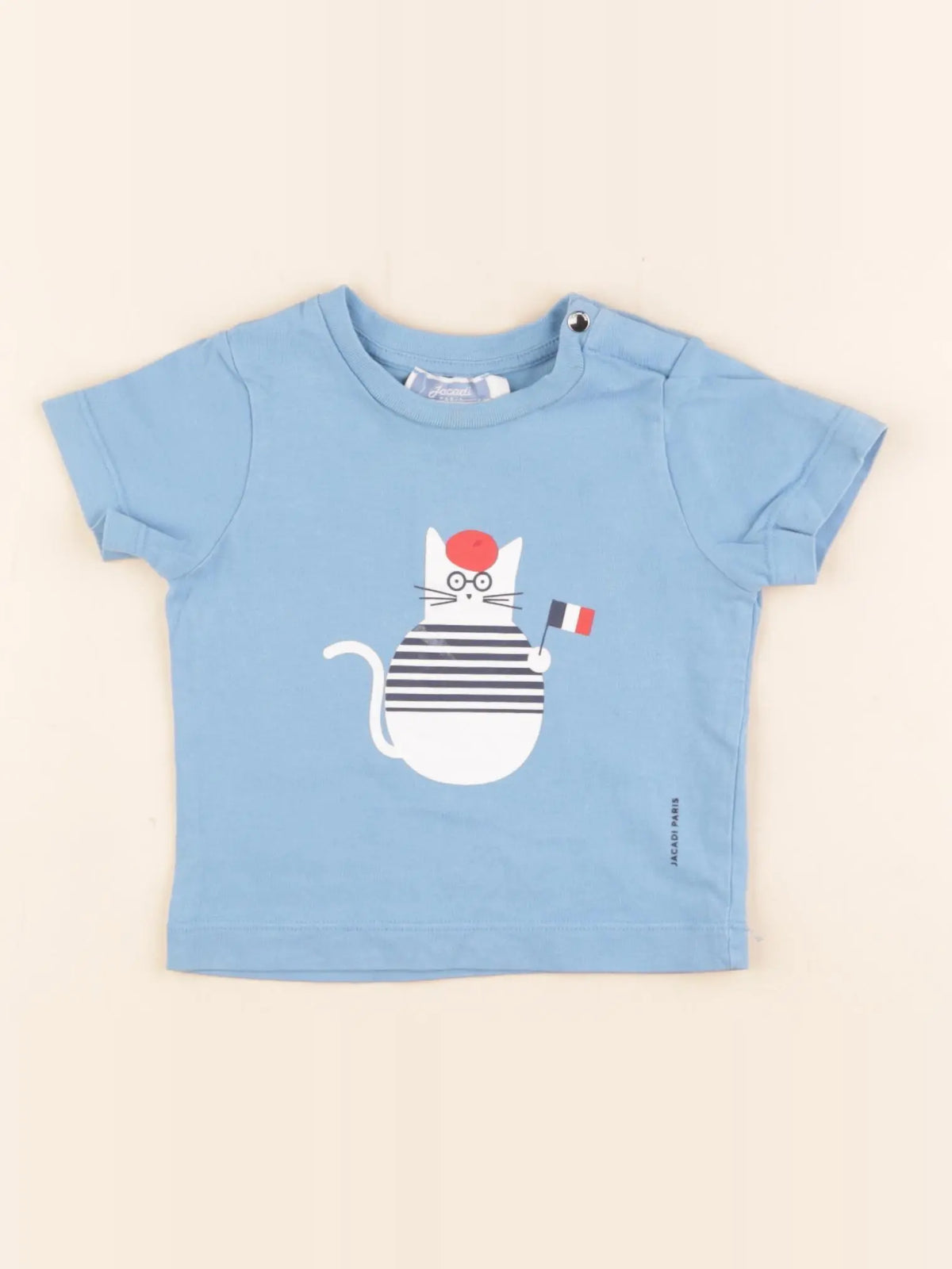 Jacadi - tee-shirt bleu - 6 mois