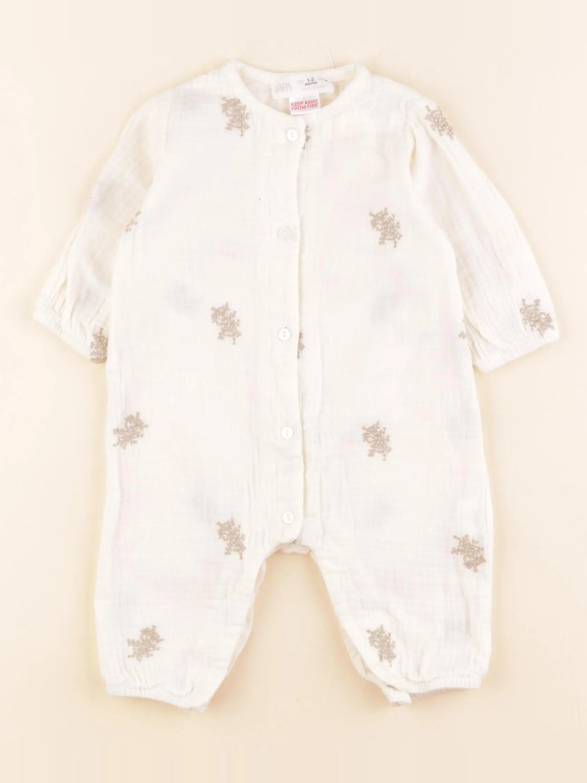 Zara - combinaison multicolore - 1/3 mois