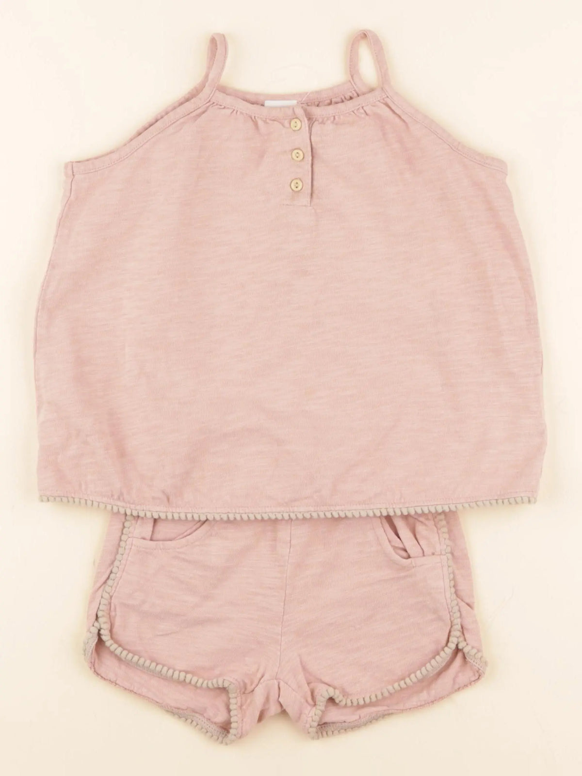 H&M - ensemble rose - 12/18 mois
