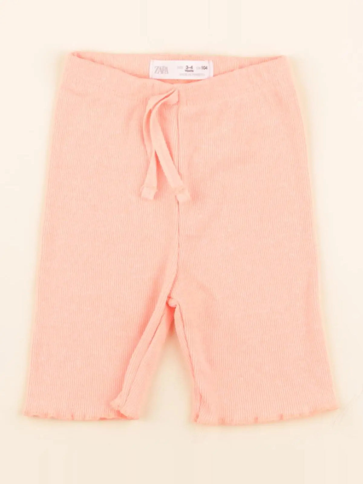 Zara - legging court orange fluo - 3/4 ans