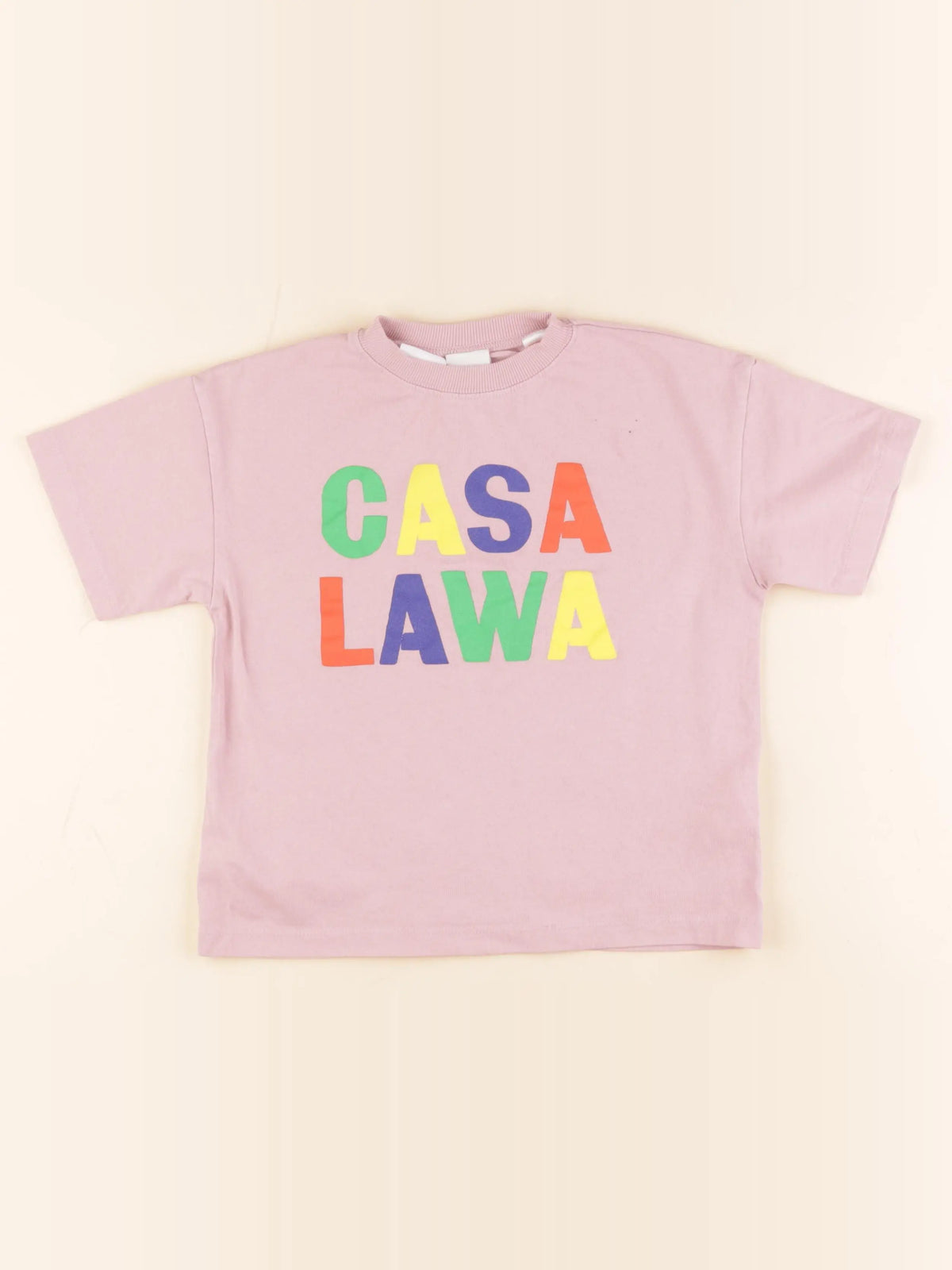 Zara - tee-shirt imprimé au dos rose - 5 ans