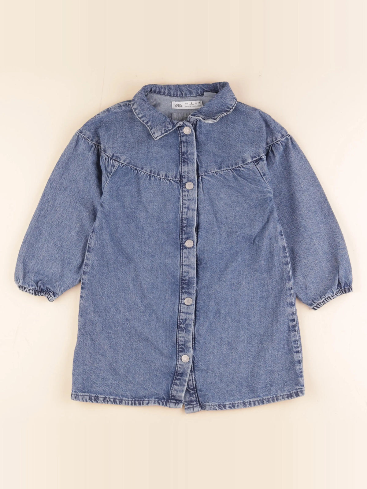 Zara - robe bleu - 6 ans