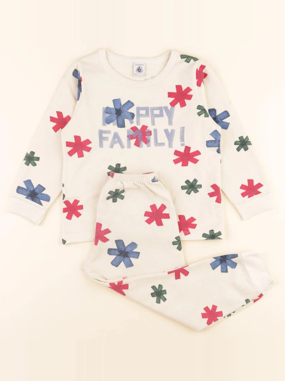 Petit Bateau - pyjama coton multicolore - 4 ans
