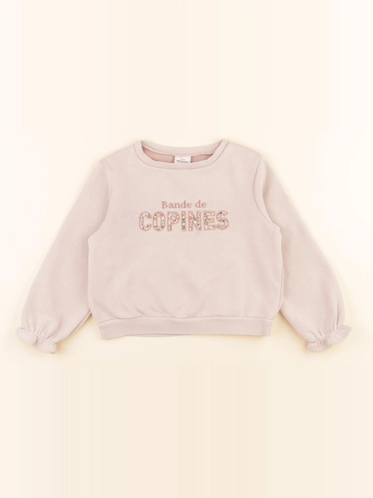 Tape à l'oeil - sweat rose - 4 ans