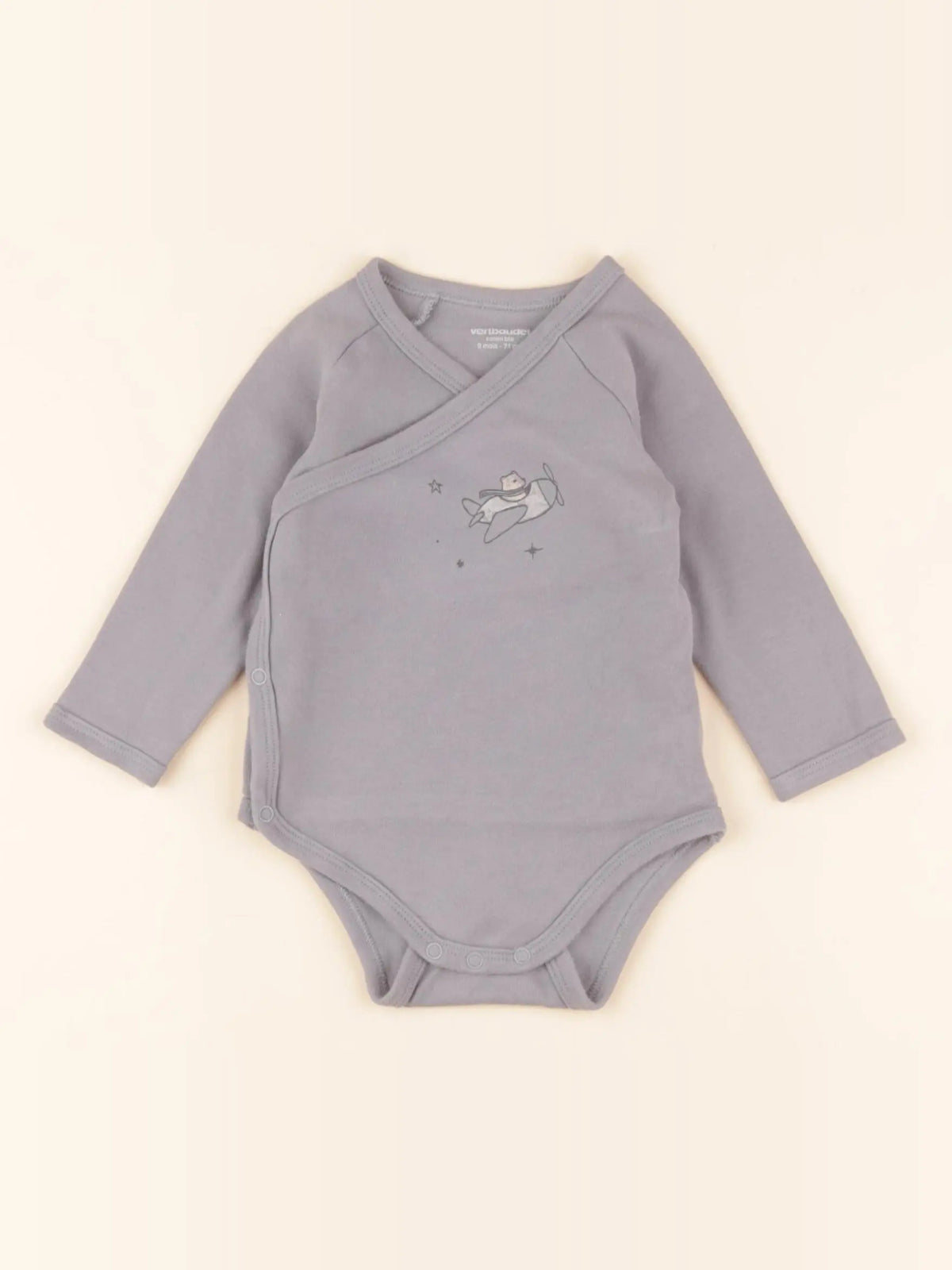 Vertbaudet - body bleu - 9 mois
