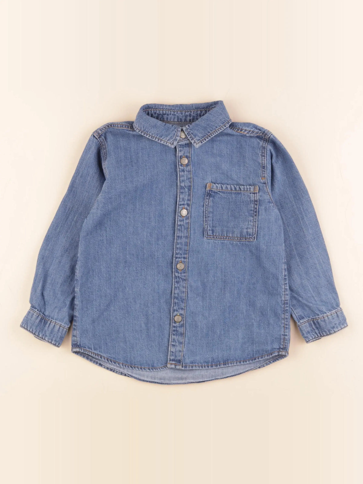 Zara - blouse bleu - 3/4 ans