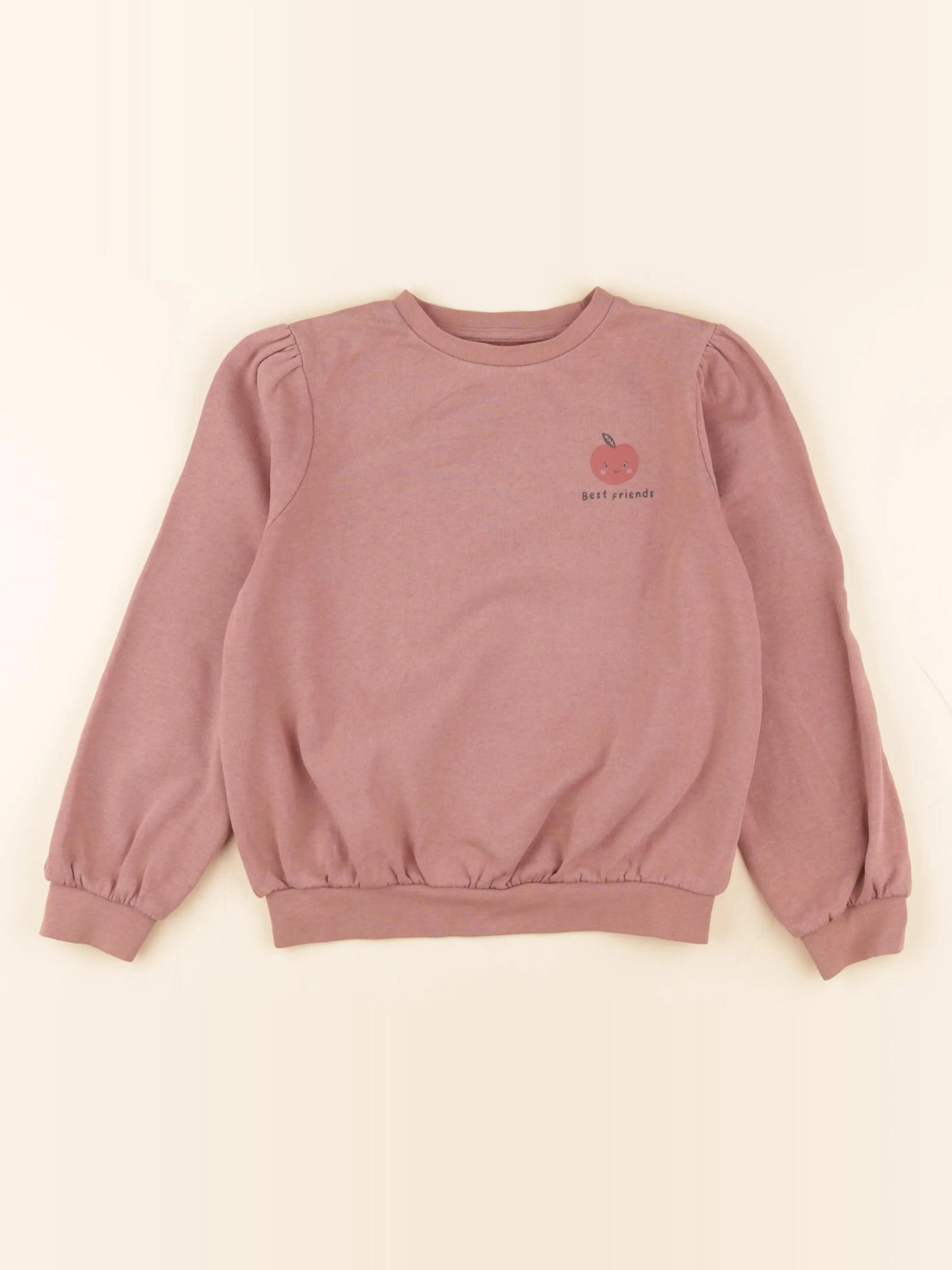Vertbaudet - sweat rose - 8 ans