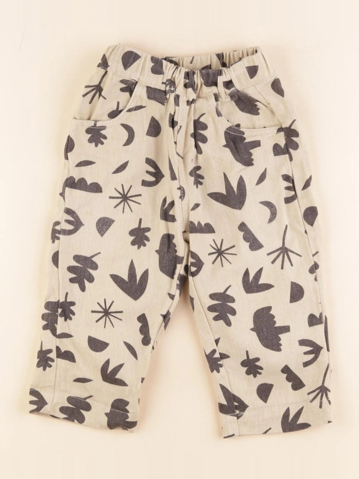 Gamin gamine - jean beige - 12/18 mois