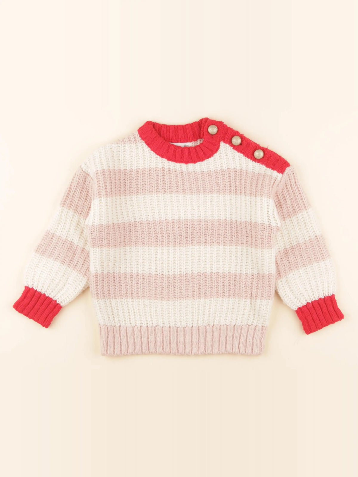 Vertbaudet - pull multicolore - 4 ans