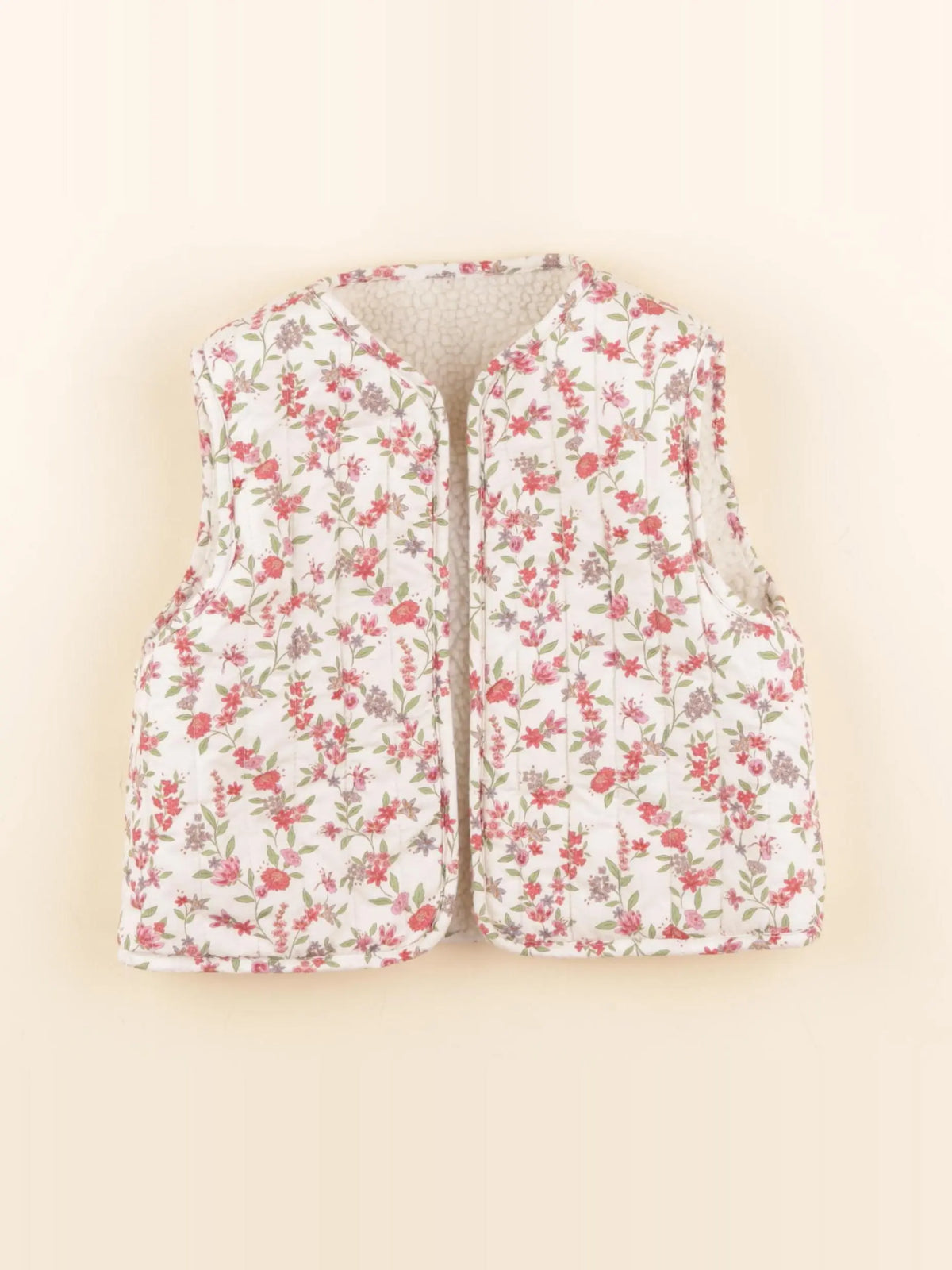 Vertbaudet - gilet réversible multicolore - 4 ans