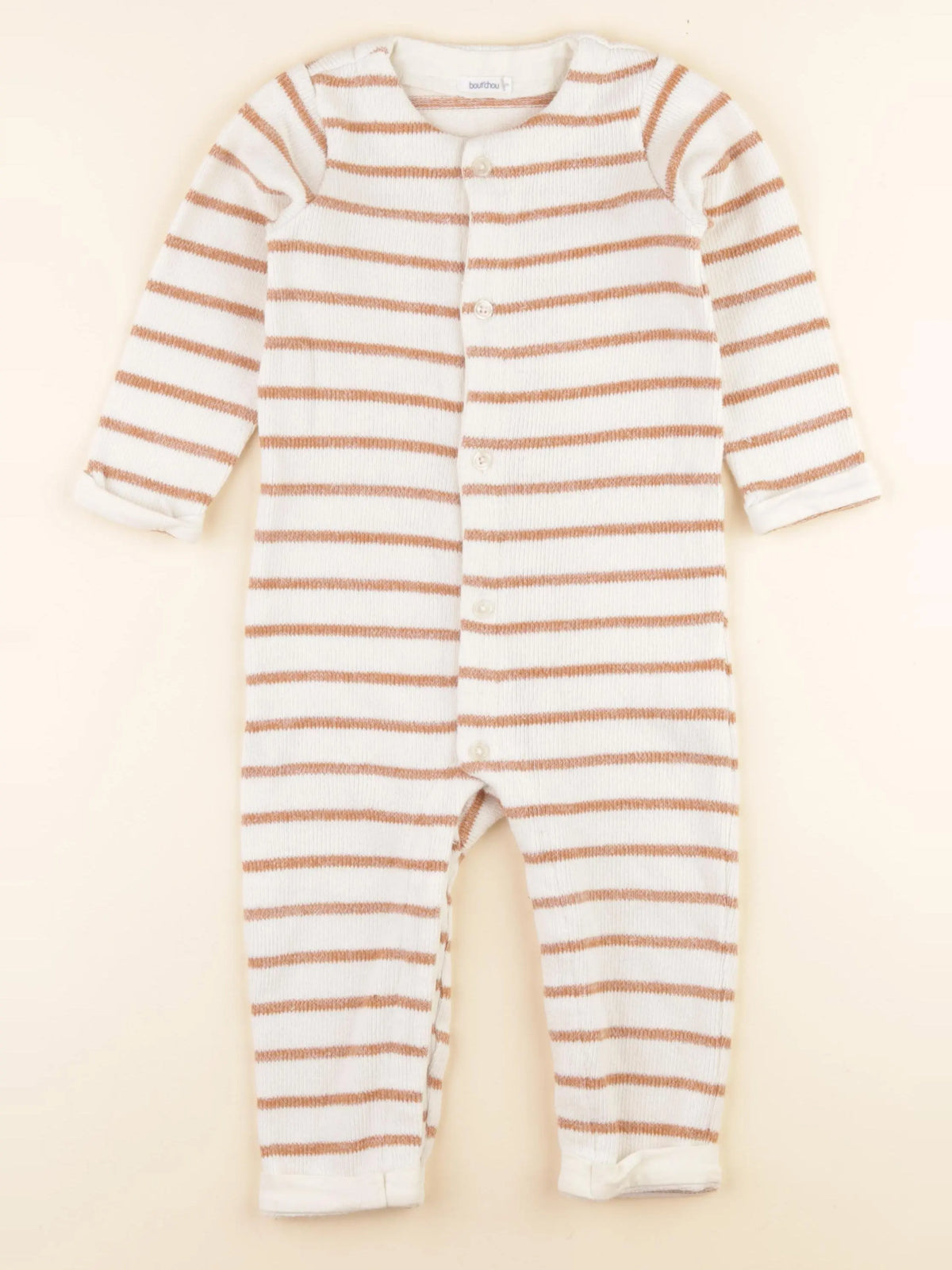 Boutchou - salopette blanc, orange - 18 mois