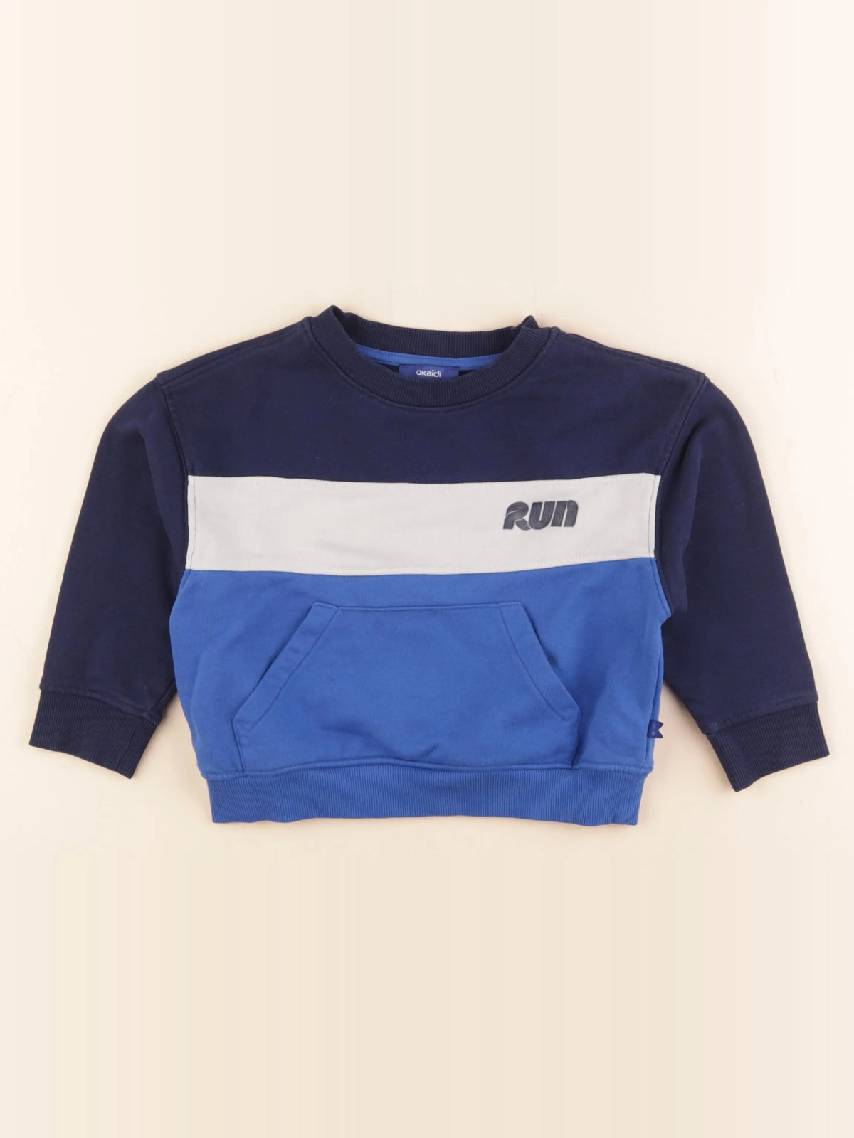 Okaidi - sweat bleu - 3 ans