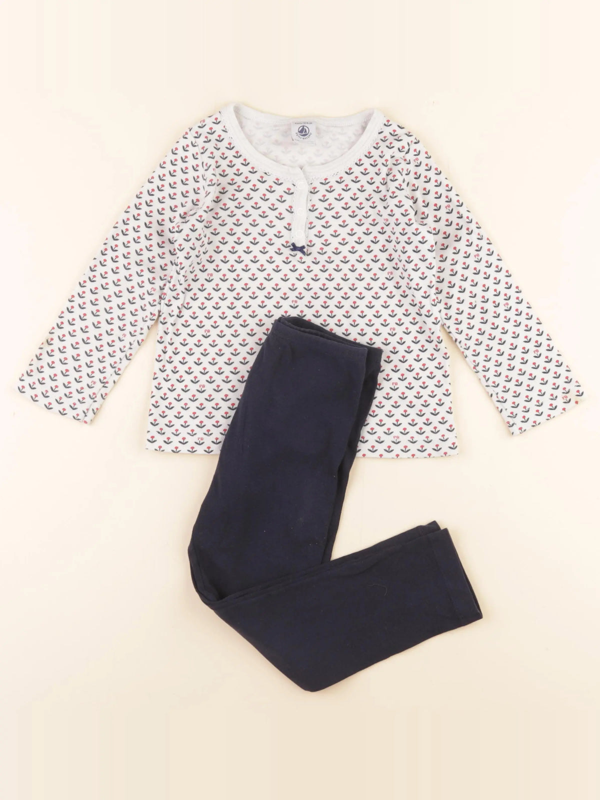 Petit Bateau - pyjama coton multicolore - 4 ans