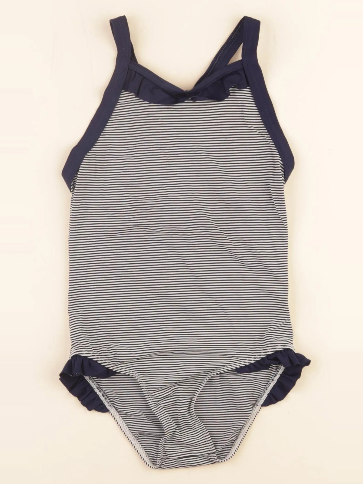 Petit Bateau - maillot de bain bleu, blanc - 5 ans