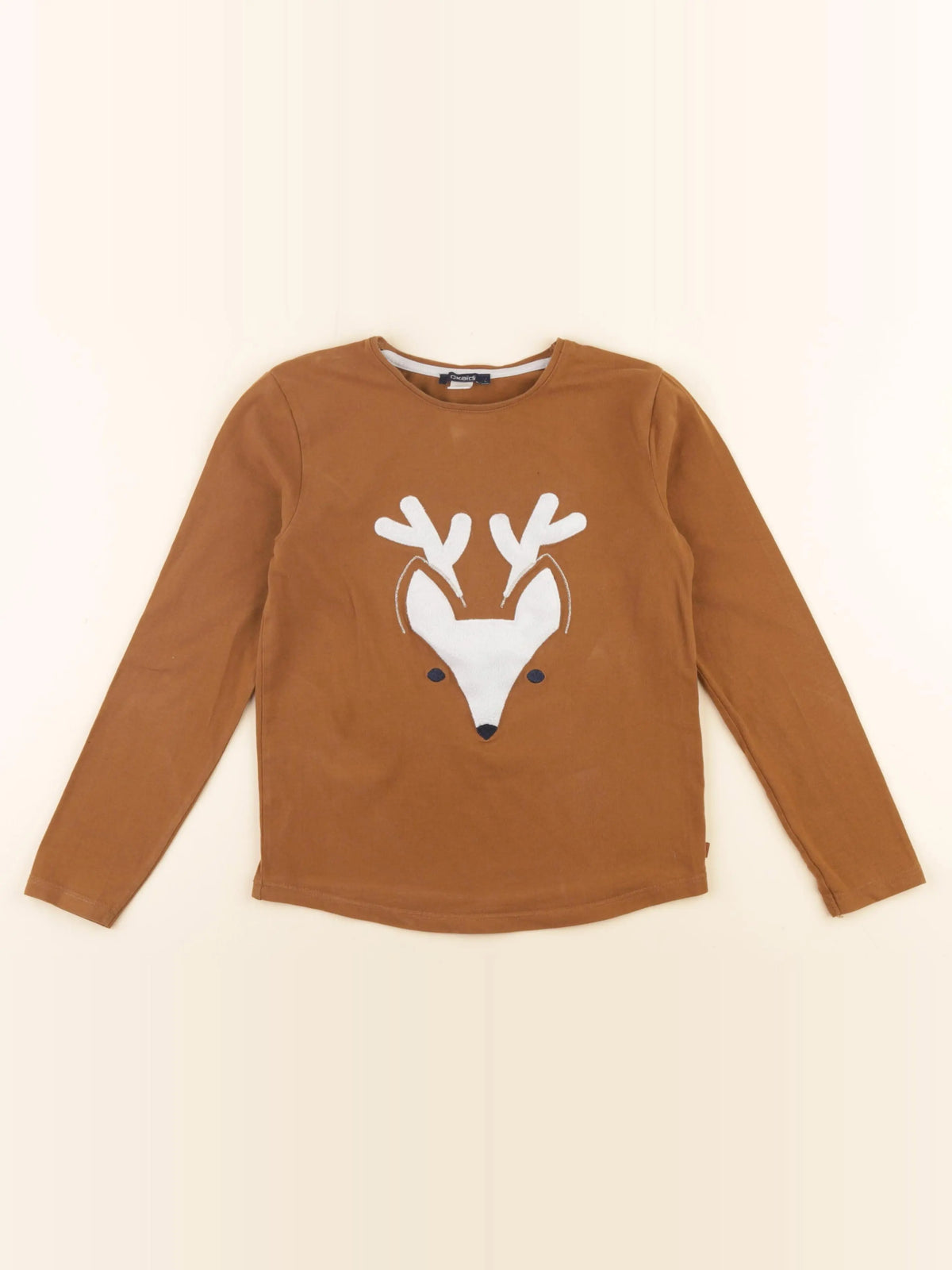 Okaidi - tee-shirt marron - 8 ans