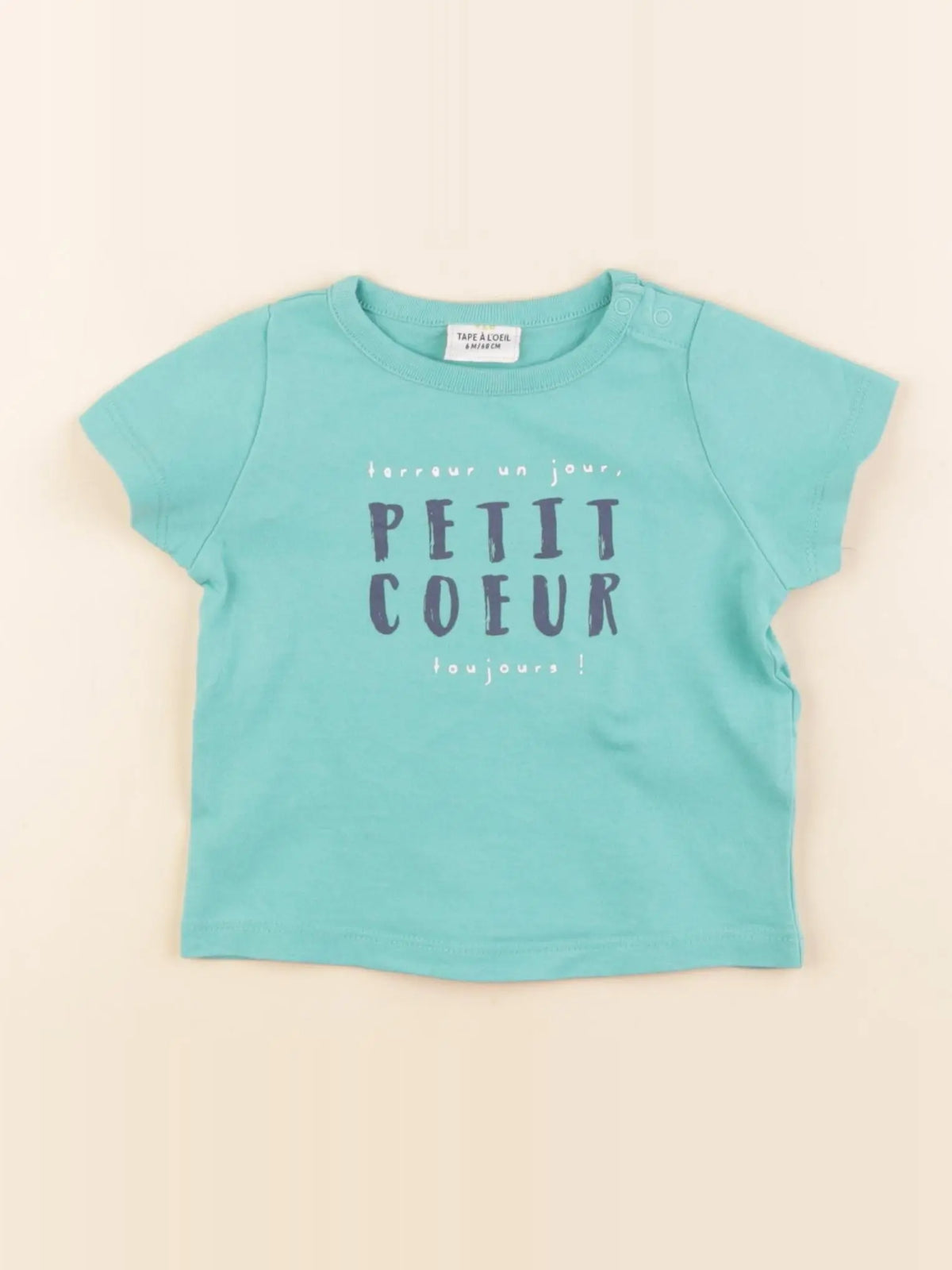 Tape à l'oeil - tee-shirt vert - 6 mois