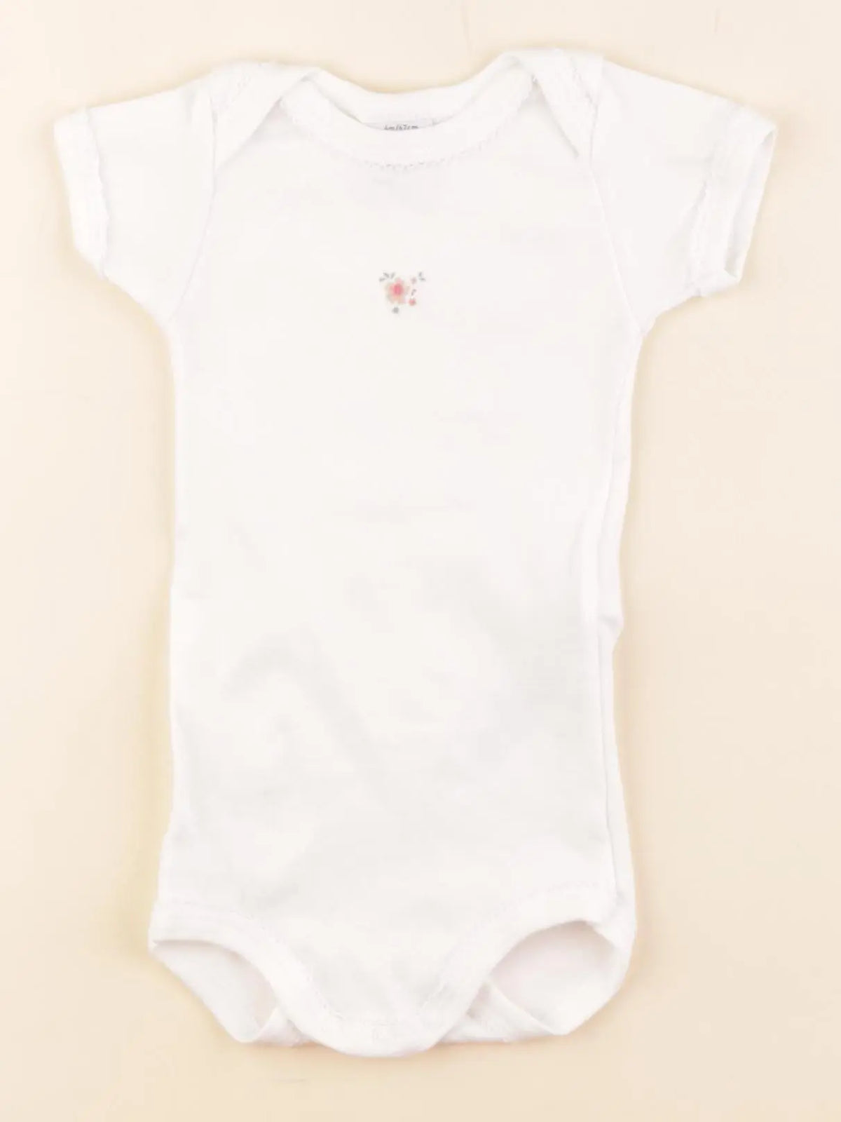 Petit Bateau - body blanc - 6 mois
