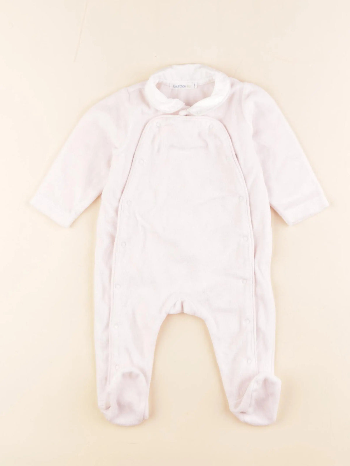 Boutchou - pyjama velours rose - 3 mois