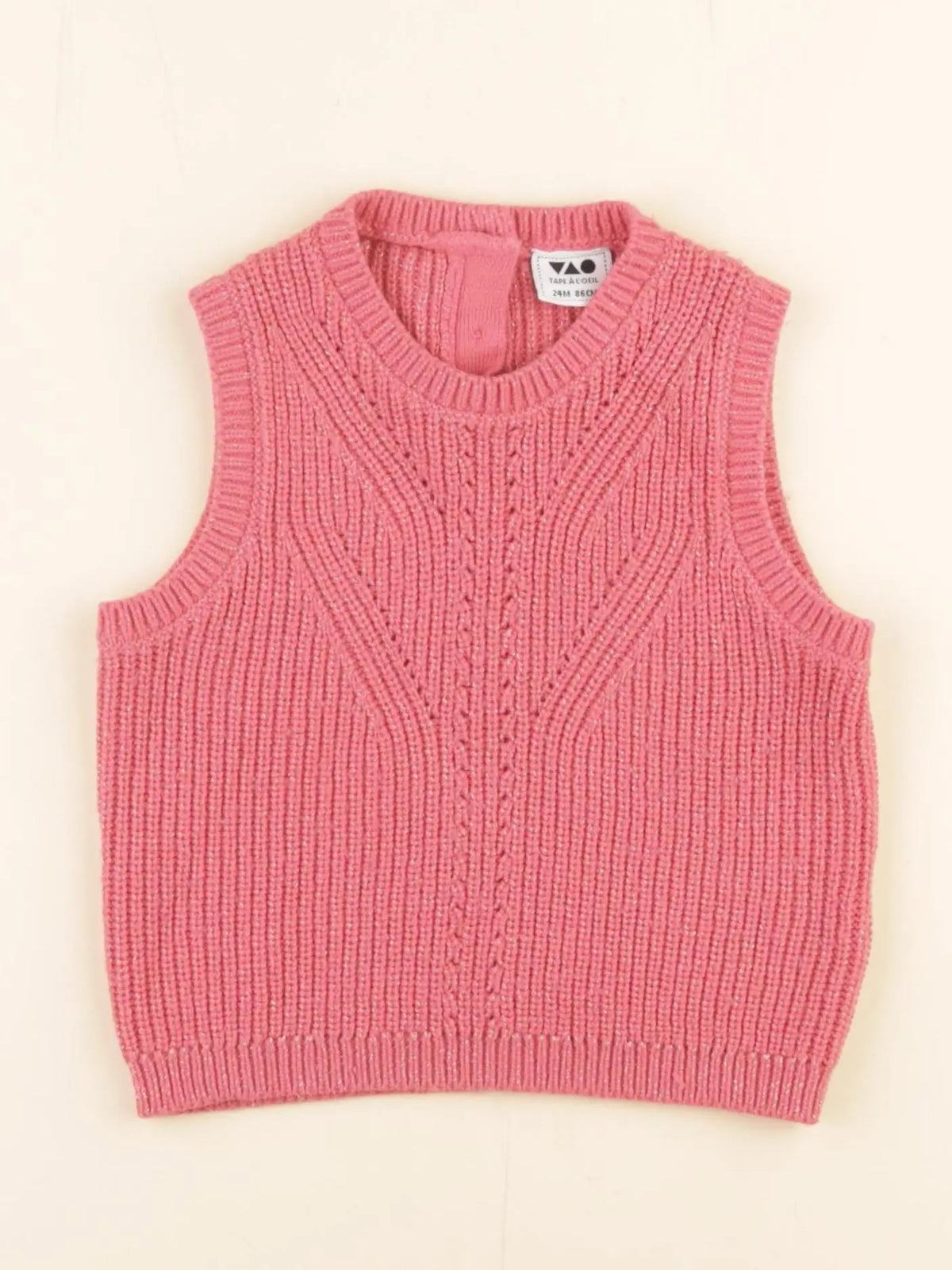 Tape à l'oeil - pull rose - 24 mois