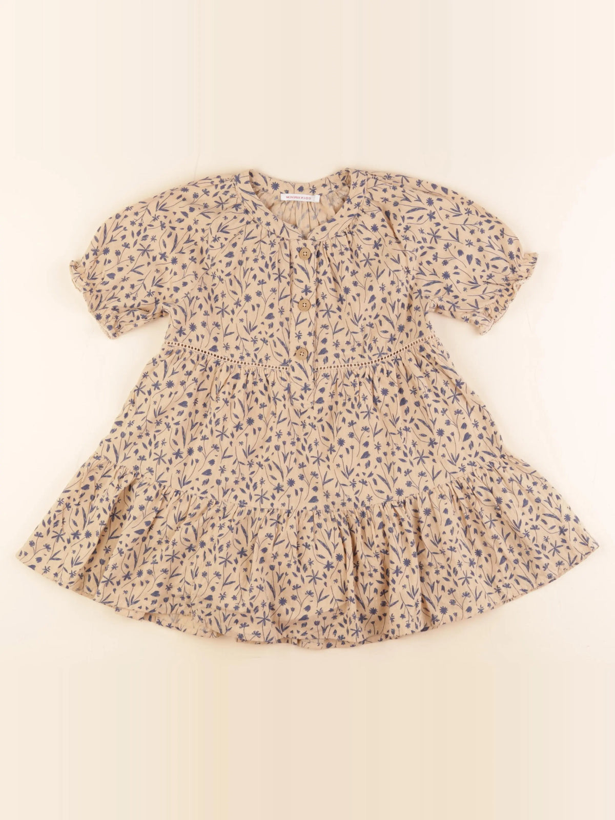 Monoprix - robe beige - 3 ans