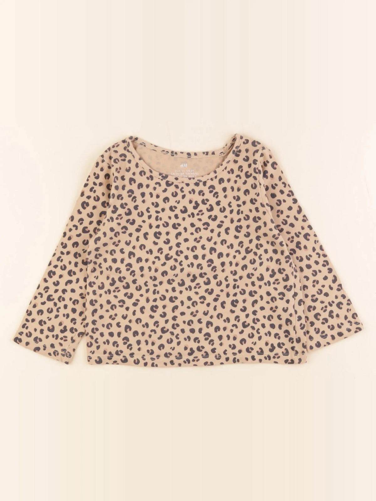 H&M - tee-shirt marron - 1 an à 2 ans