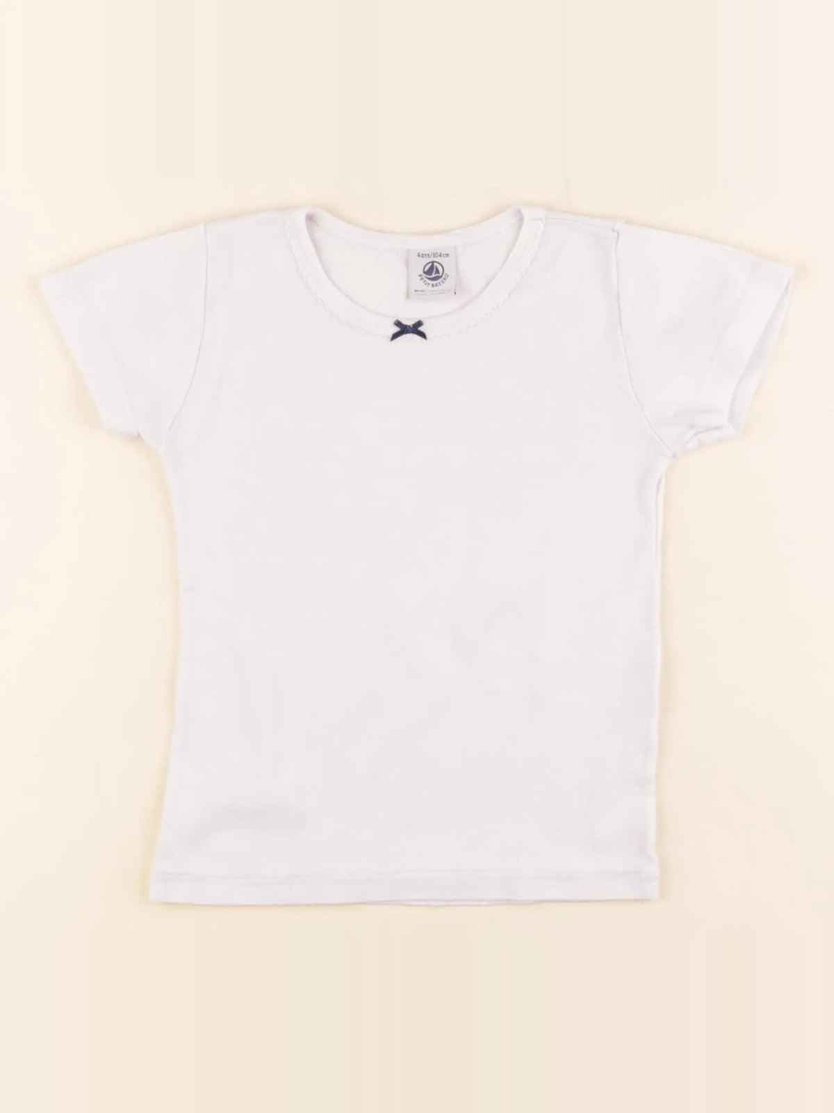 Petit Bateau - maillot de corps blanc - 4 ans