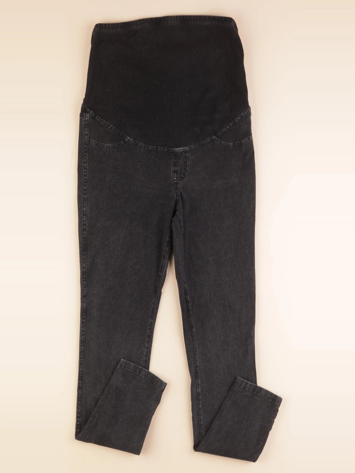 H&M - jean grossesse gris - s