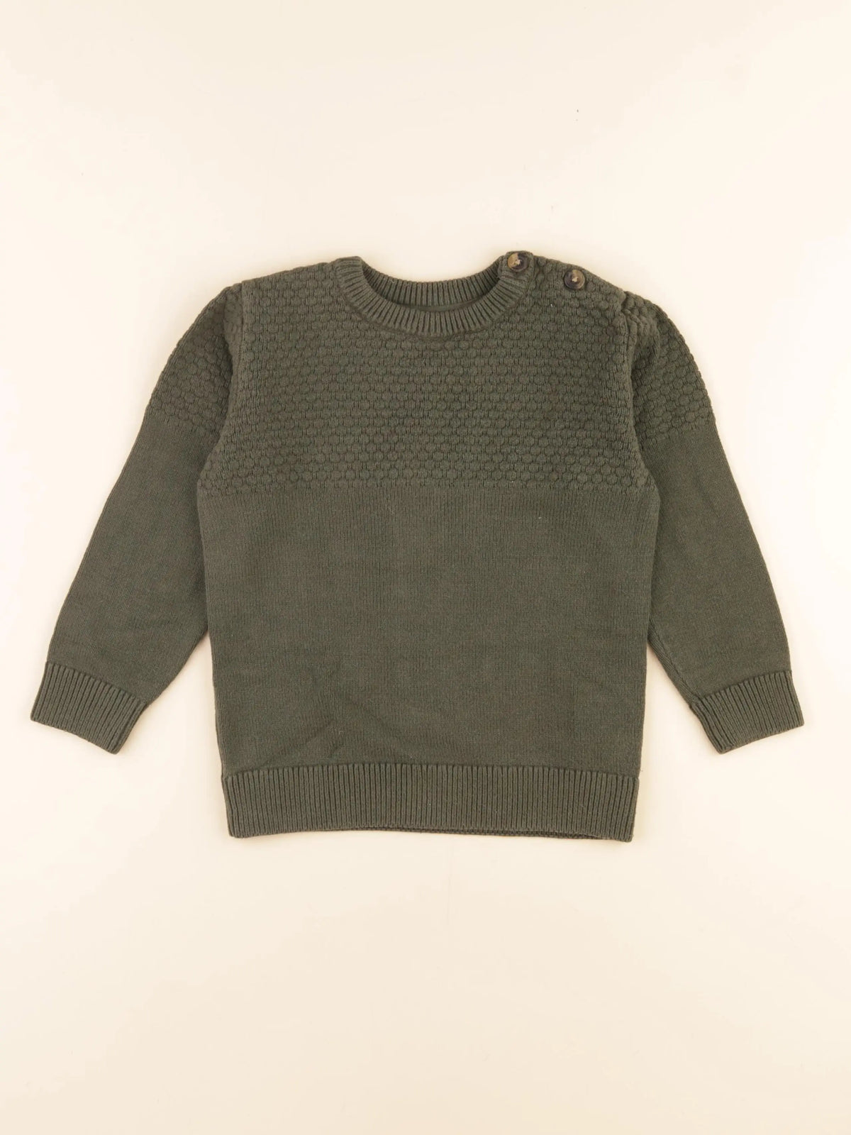 Vertbaudet - pull vert - 6 ans